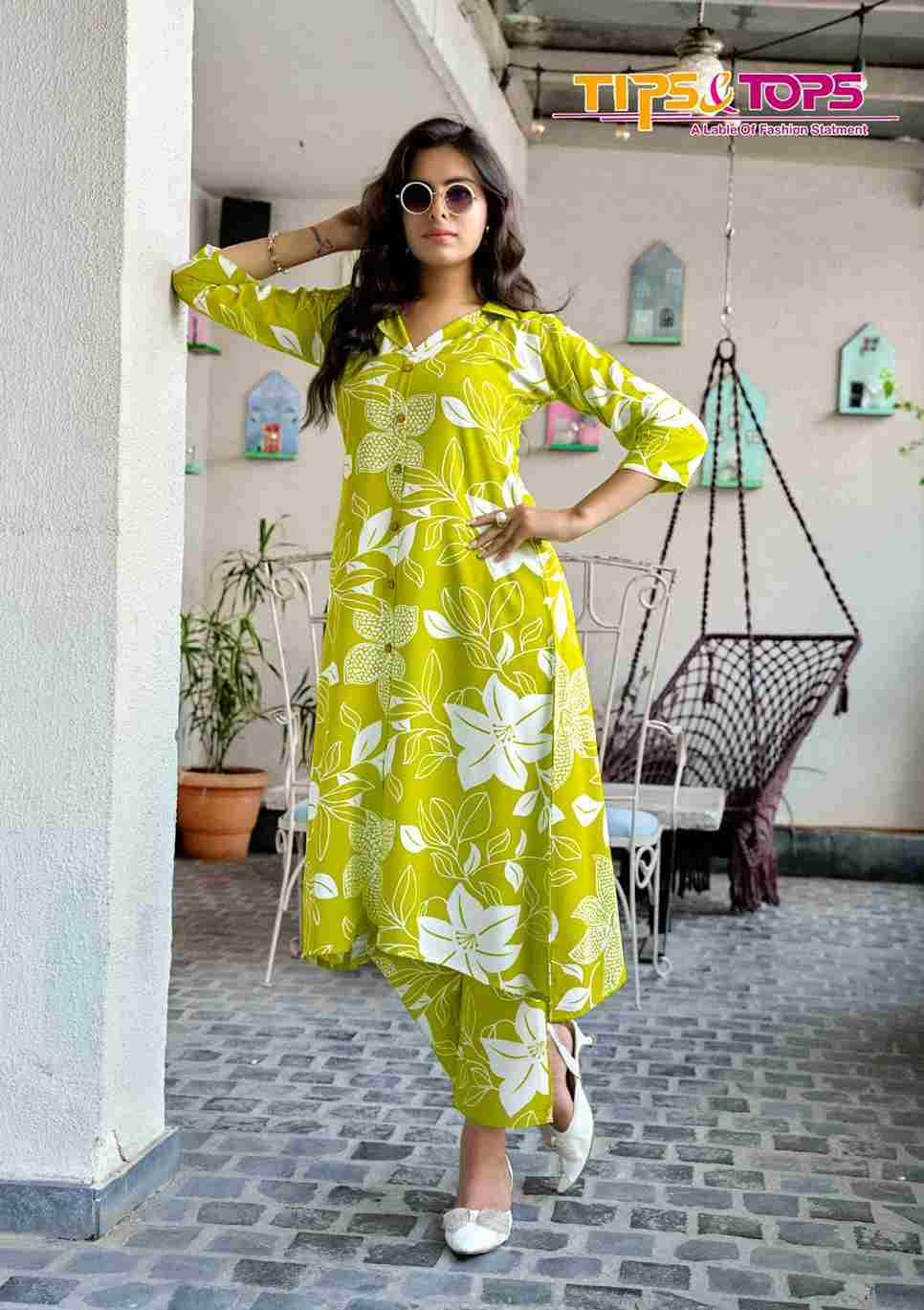 Trendy Touch By Tips And Tops 1001 To 1006 Series Designer Stylish Fancy Colorful Beautiful Party Wear & Ethnic Wear Collection Rayon Co-Ord At Wholesale Price