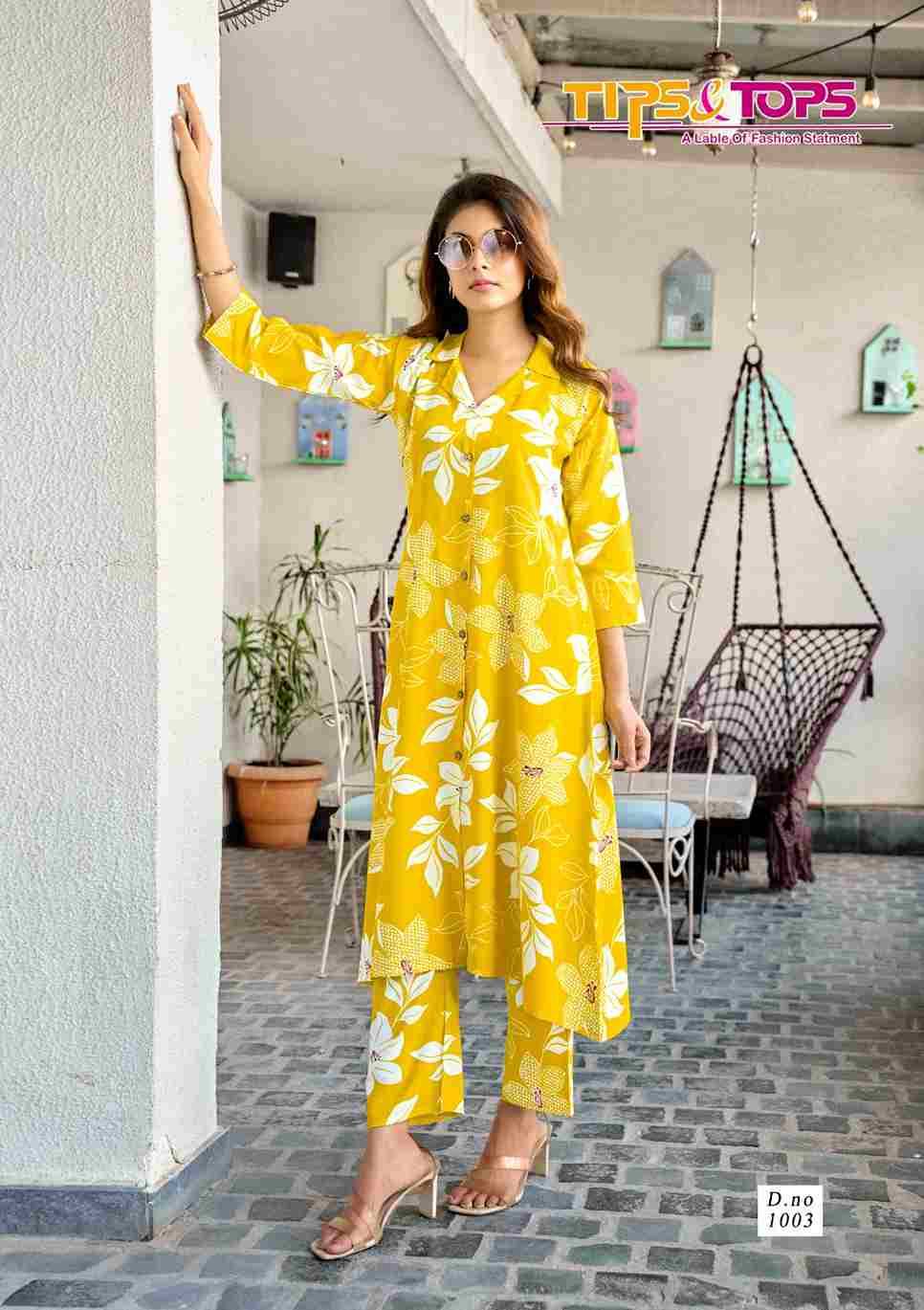 Trendy Touch By Tips And Tops 1001 To 1006 Series Designer Stylish Fancy Colorful Beautiful Party Wear & Ethnic Wear Collection Rayon Co-Ord At Wholesale Price