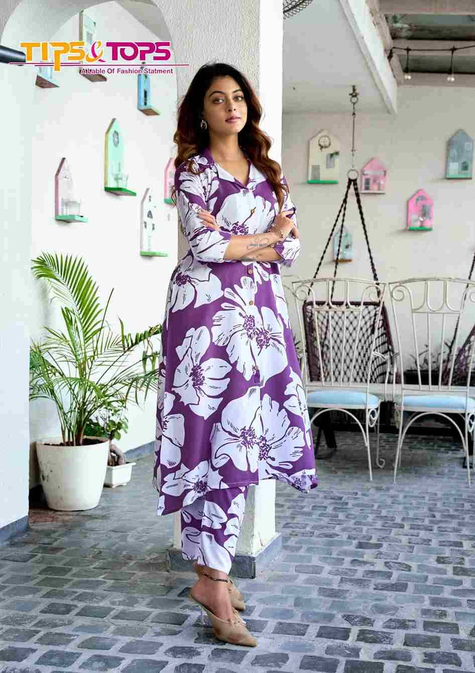 Trendy Touch By Tips And Tops 1001 To 1006 Series Designer Stylish Fancy Colorful Beautiful Party Wear & Ethnic Wear Collection Rayon Co-Ord At Wholesale Price
