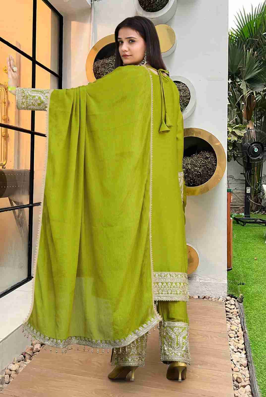 Df-02 By Fashid Wholesale Designer Suits Collection Beautiful Stylish Fancy Colorful Party Wear & Occasional Wear Chinnon Dresses At Wholesale Price