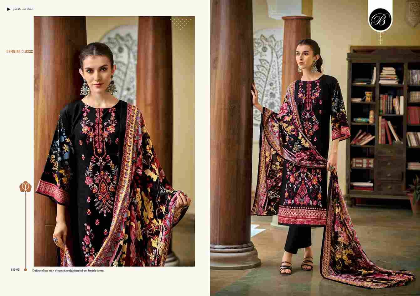 Chevron Vol-3 By Belliza 851-01 To 851-06 Series Beautiful Festive Suits Stylish Fancy Colorful Casual Wear & Ethnic Wear Pure Cotton Print Dresses At Wholesale Price