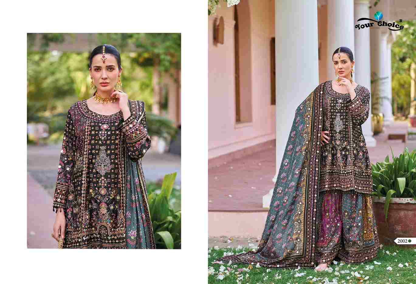 Seerat Vol-2 By Your Choice 2001 To 2002 Series Designer Sharara Suits Collection Beautiful Stylish Fancy Colorful Party Wear & Occasional Wear Chinnon Dresses At Wholesale Price