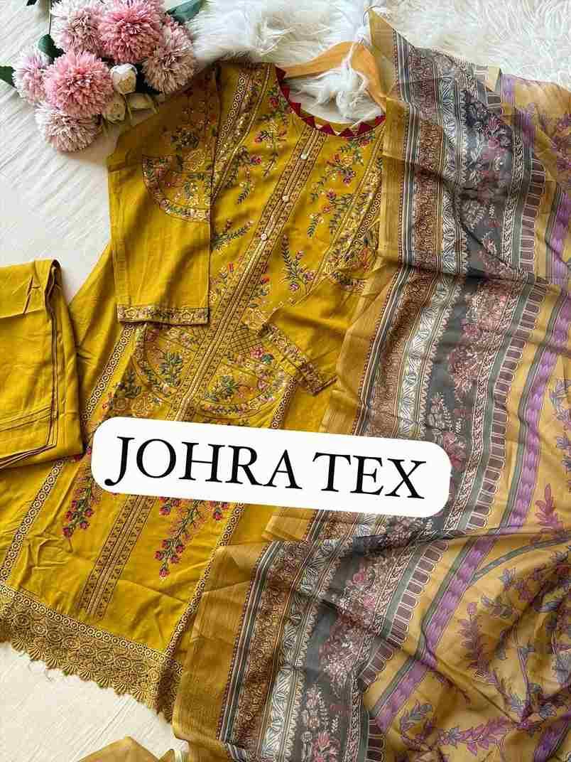 Johra Hit Design 165-B By Johra Tex Beautiful Pakistani Suits Colorful Stylish Fancy Casual Wear & Ethnic Wear Viscose Rayon Embroidered Dresses At Wholesale Price