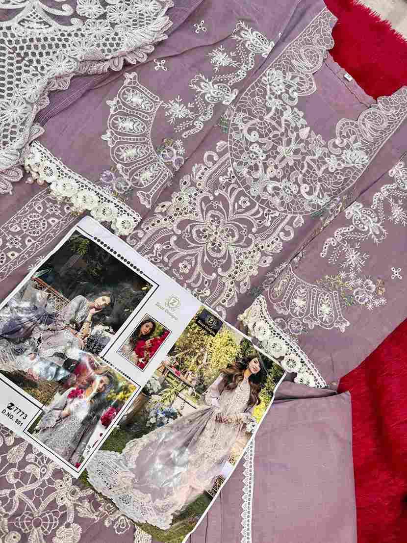 Ziaaz Designs Hit Design 899 Series By Ziaaz Designs 899 To 901 Series Beautiful Pakistani Suits Colorful Stylish Fancy Casual Wear & Ethnic Wear Cambric Cotton Embroidered Dresses At Wholesale Price