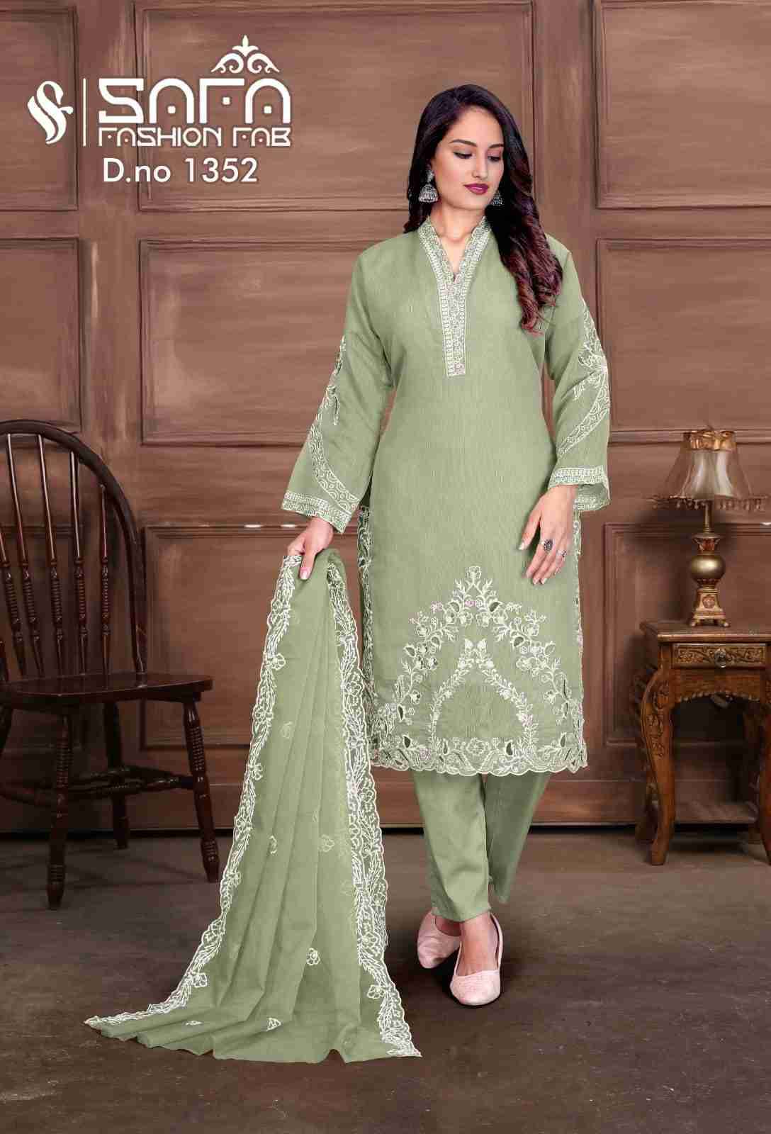 Safa 1352 Colours By Safa Fashion 1352-A To 1352-C Series Designer Stylish Fancy Colorful Beautiful Party Wear & Ethnic Wear Collection Heavy Linen Dresses At Wholesale Price