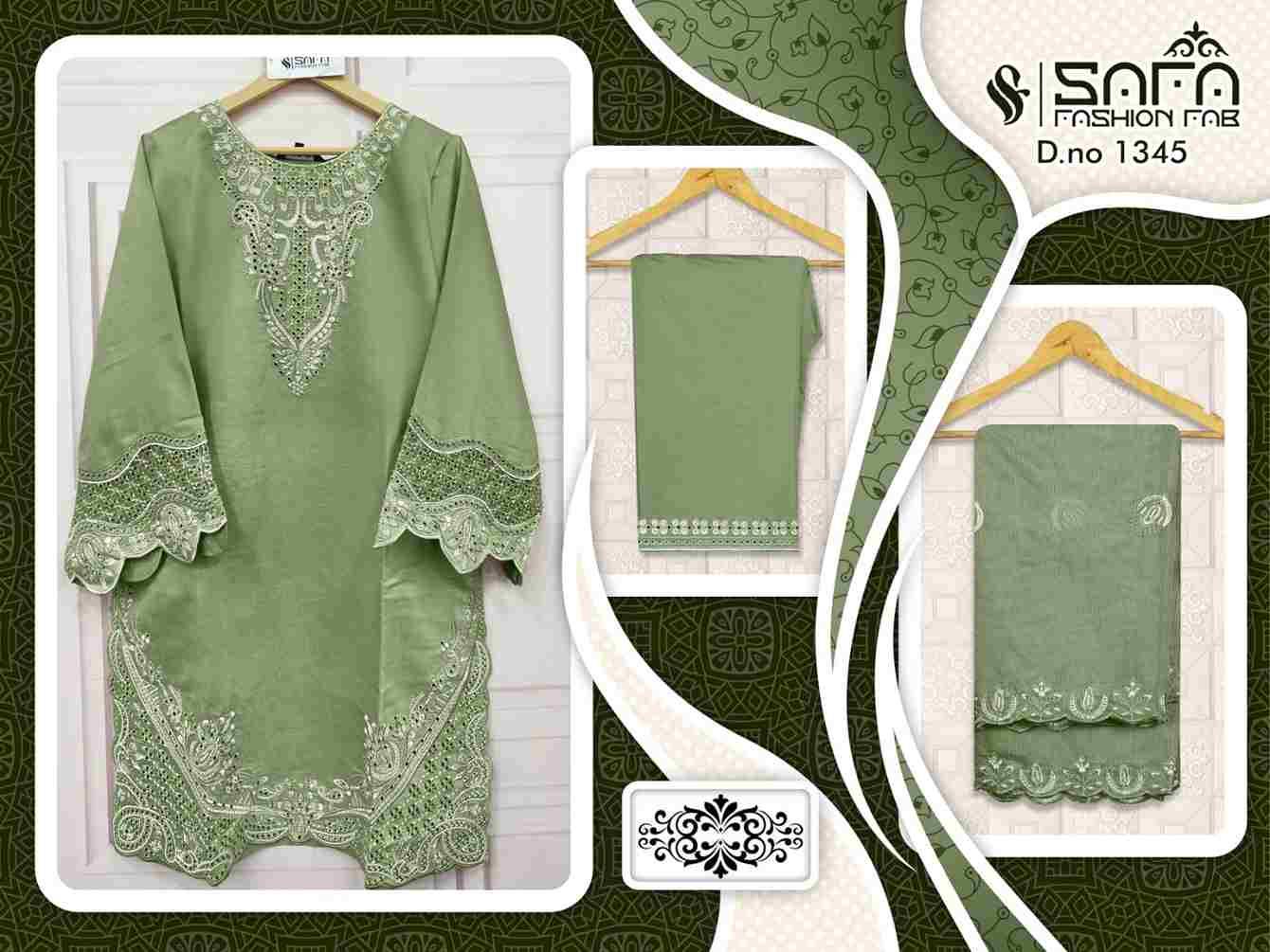 Safa 1345 Colours By Safa Fashion 1345-A To 1345-C Series Designer Stylish Fancy Colorful Beautiful Party Wear & Ethnic Wear Collection Heavy Fancy Dresses At Wholesale Price