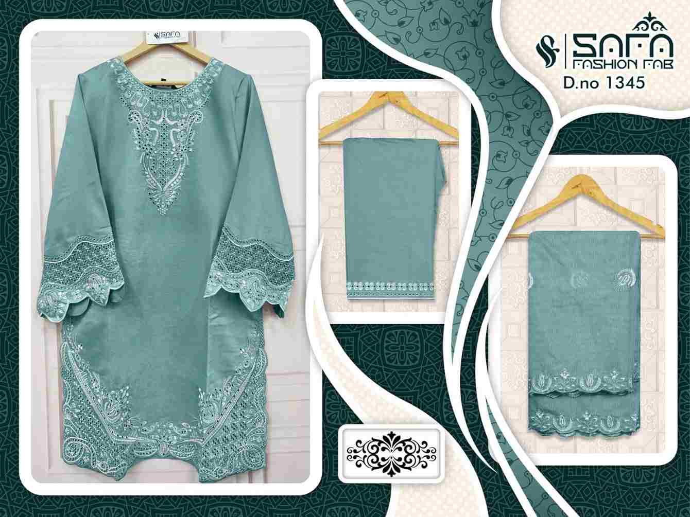 Safa 1345 Colours By Safa Fashion 1345-A To 1345-C Series Designer Stylish Fancy Colorful Beautiful Party Wear & Ethnic Wear Collection Heavy Fancy Dresses At Wholesale Price