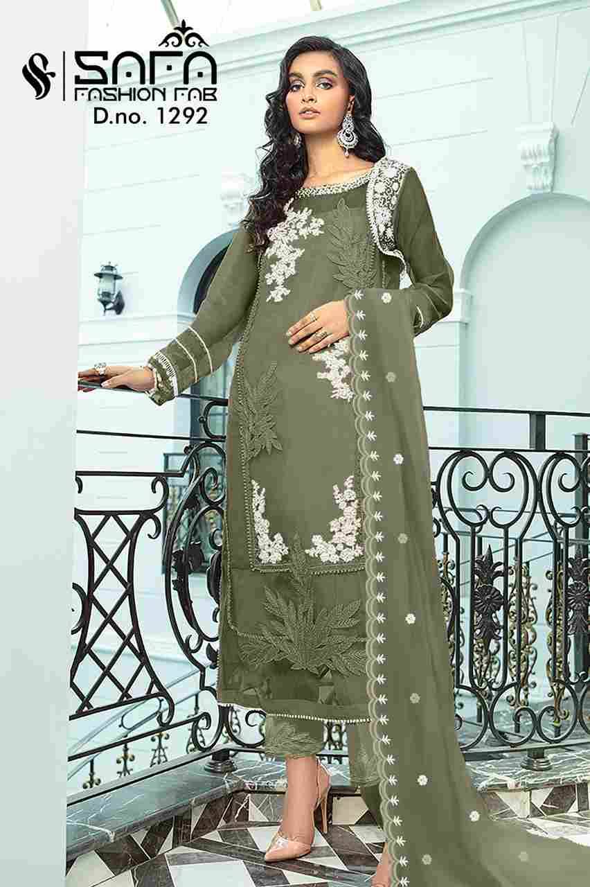 Safa 1292 Colours Vol-2 By Safa Fashion 1292-D To 1292-G Series Beautiful Pakistani Suits Colorful Stylish Fancy Casual Wear & Ethnic Wear Heavy Georgette Dresses At Wholesale Price