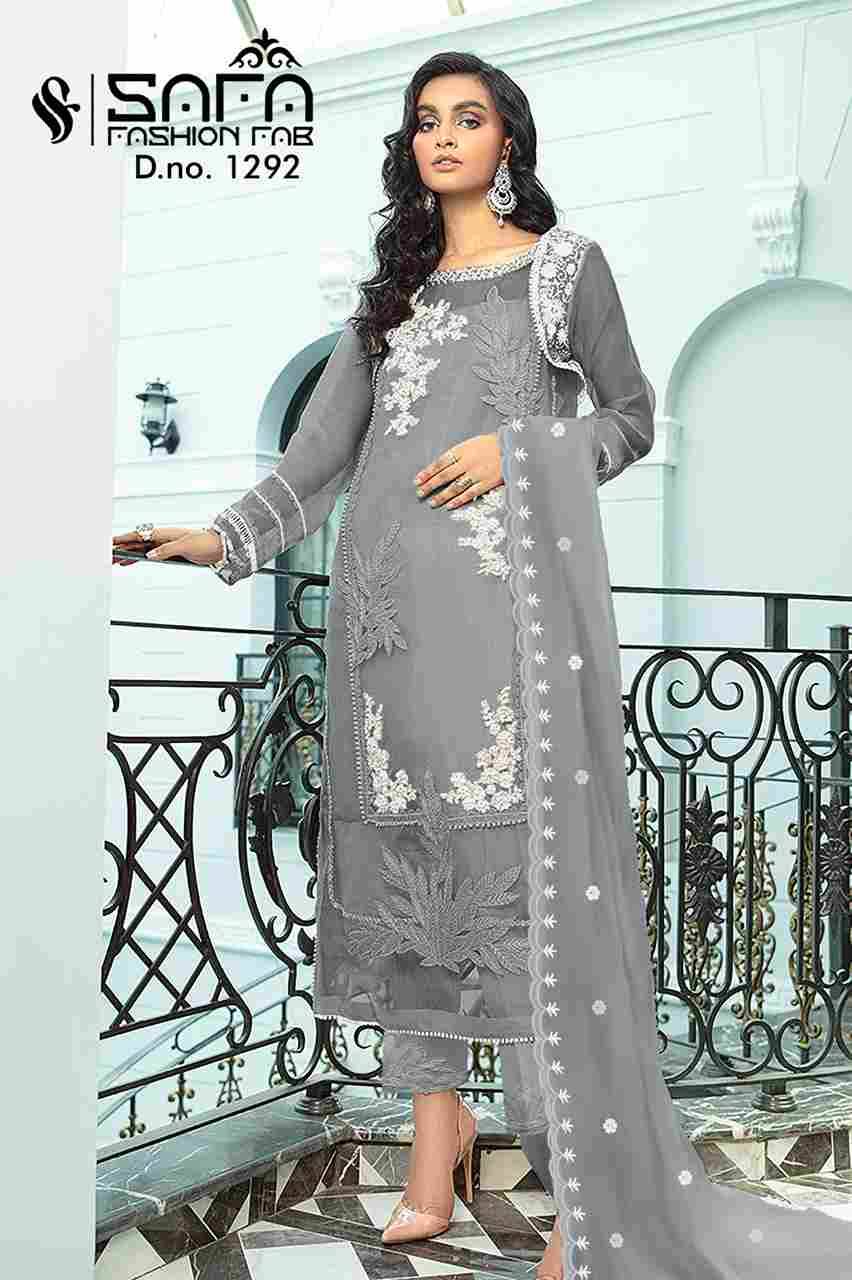 Safa 1292 Colours Vol-2 By Safa Fashion 1292-D To 1292-G Series Beautiful Pakistani Suits Colorful Stylish Fancy Casual Wear & Ethnic Wear Heavy Georgette Dresses At Wholesale Price