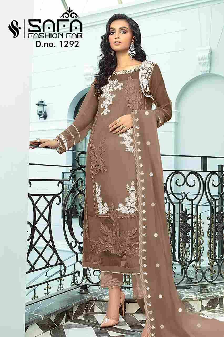 Safa 1292 Colours Vol-2 By Safa Fashion 1292-D To 1292-G Series Beautiful Pakistani Suits Colorful Stylish Fancy Casual Wear & Ethnic Wear Heavy Georgette Dresses At Wholesale Price