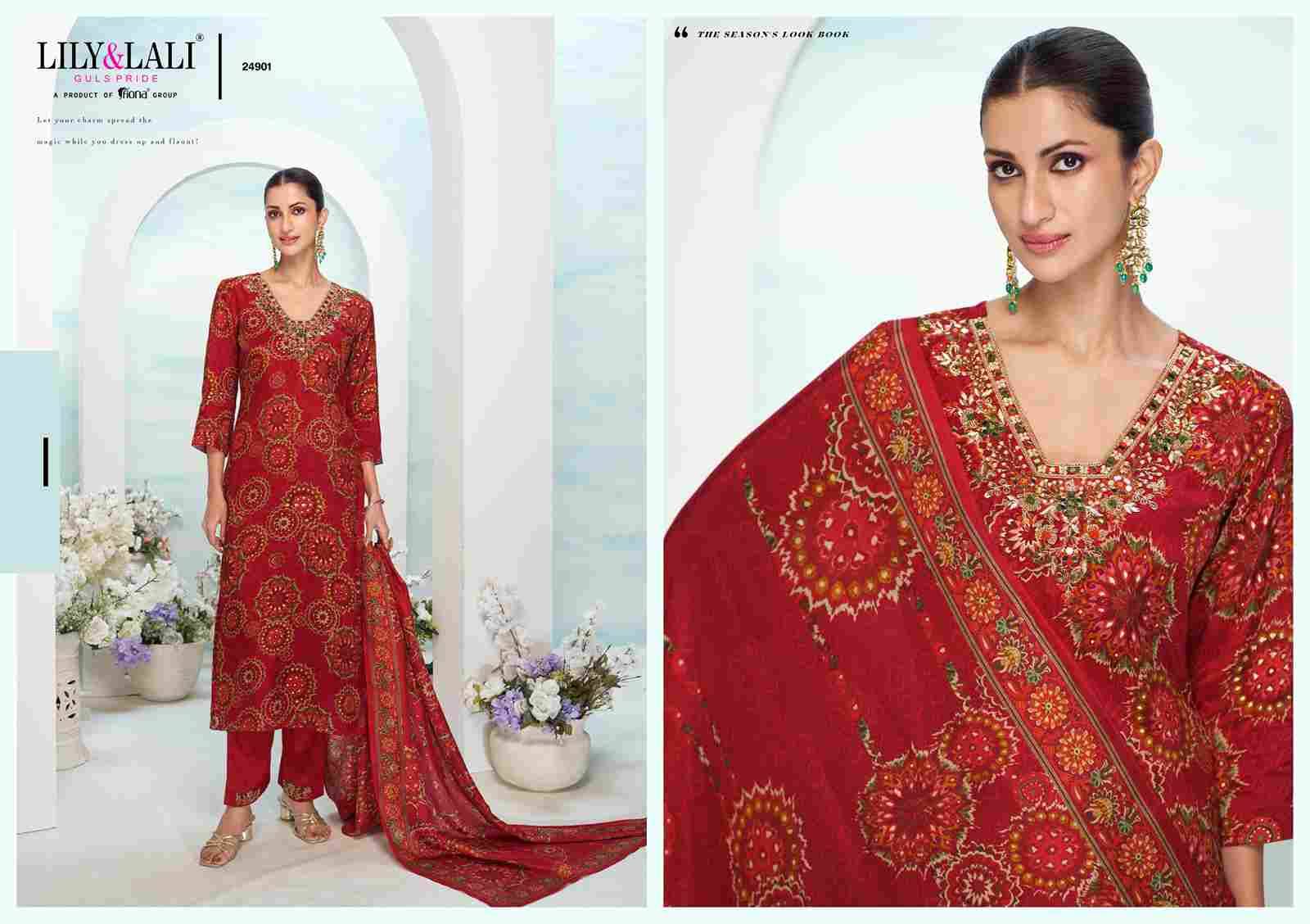 Farista By Lily And Lali 24901 To 24906 Series Beautiful Festive Suits Colorful Stylish Fancy Casual Wear & Ethnic Wear Natural Crepe Dresses At Wholesale Price