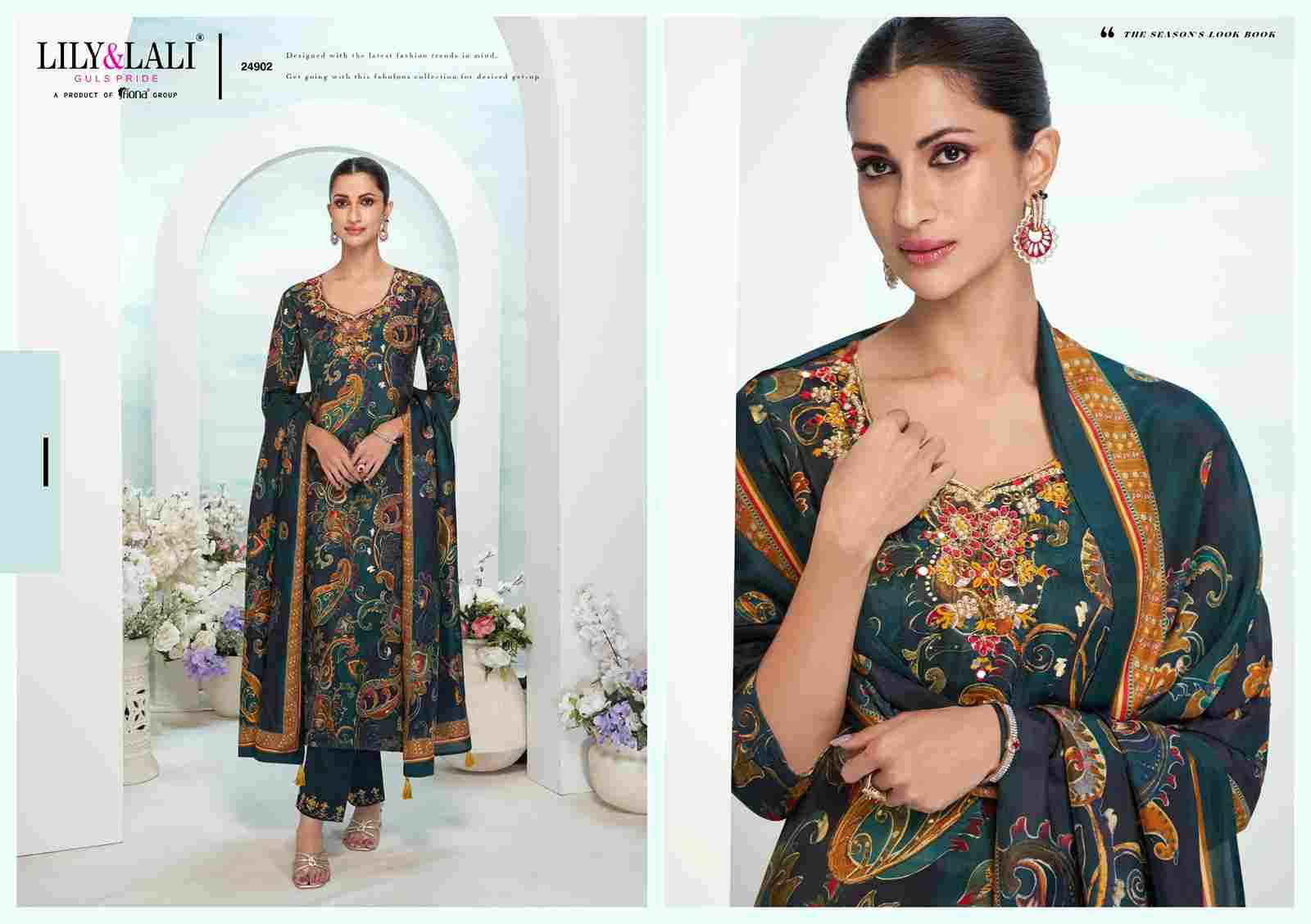 Farista By Lily And Lali 24901 To 24906 Series Beautiful Festive Suits Colorful Stylish Fancy Casual Wear & Ethnic Wear Natural Crepe Dresses At Wholesale Price