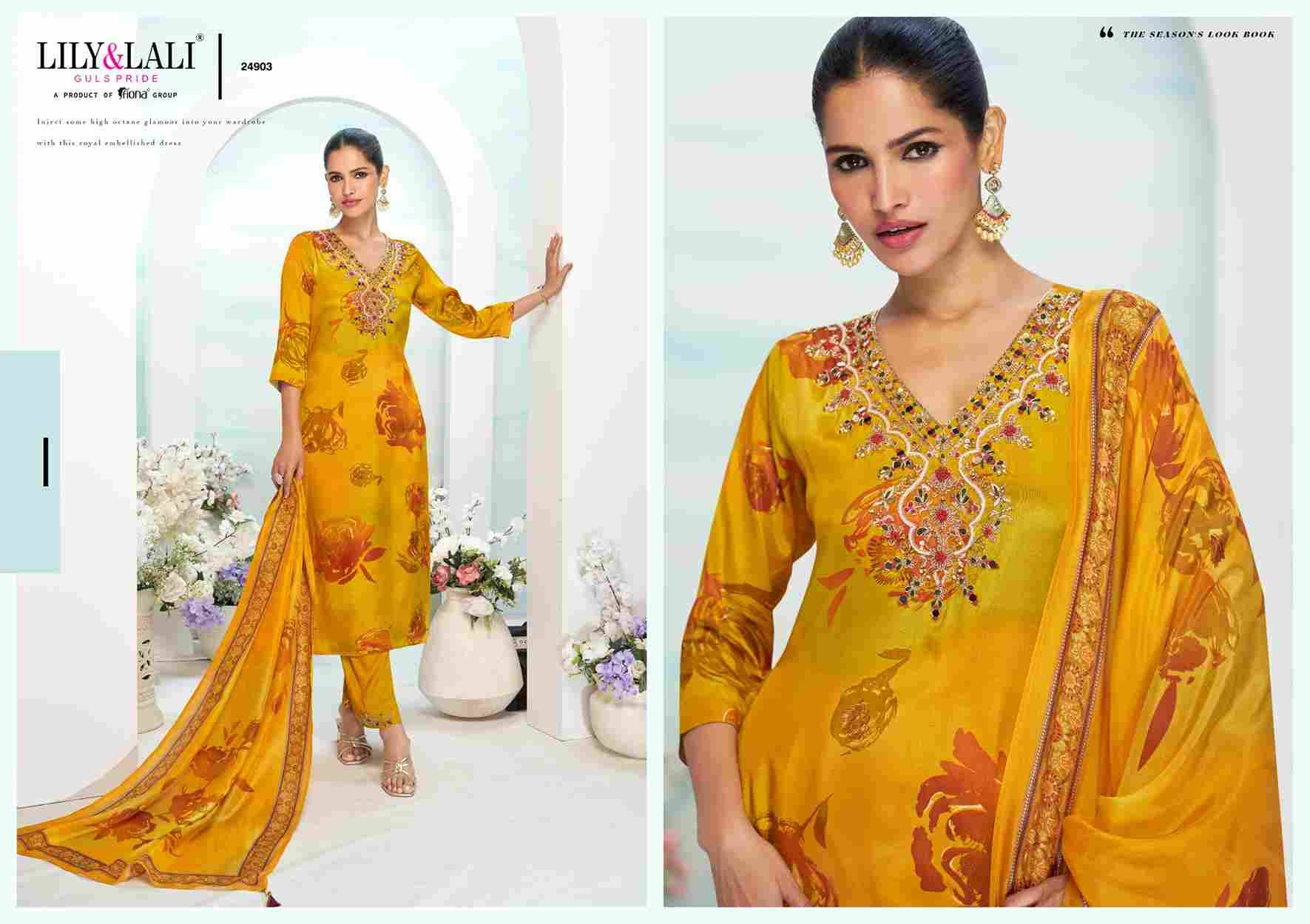 Farista By Lily And Lali 24901 To 24906 Series Beautiful Festive Suits Colorful Stylish Fancy Casual Wear & Ethnic Wear Natural Crepe Dresses At Wholesale Price
