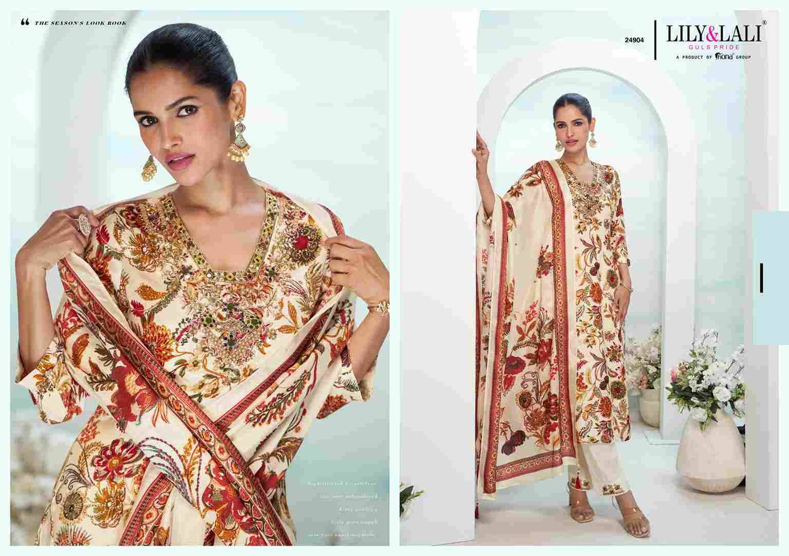 Farista By Lily And Lali 24901 To 24906 Series Beautiful Festive Suits Colorful Stylish Fancy Casual Wear & Ethnic Wear Natural Crepe Dresses At Wholesale Price