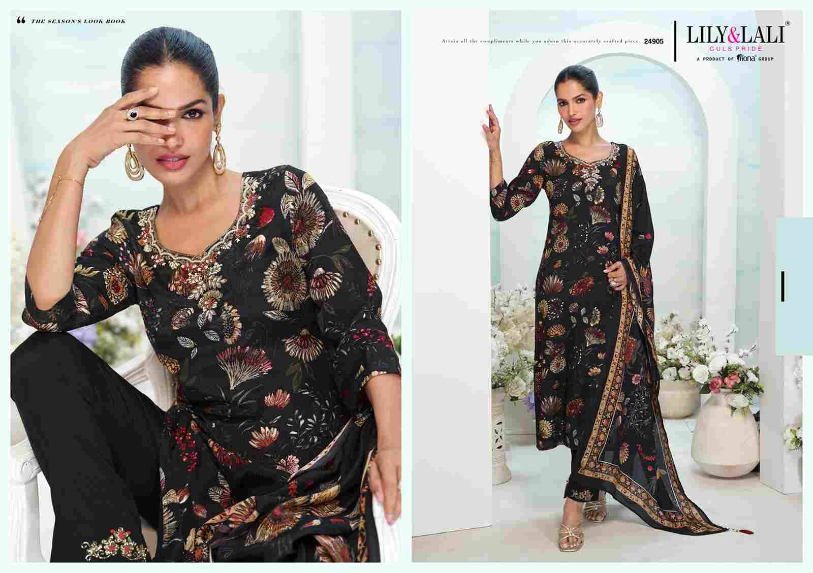 Farista By Lily And Lali 24901 To 24906 Series Beautiful Festive Suits Colorful Stylish Fancy Casual Wear & Ethnic Wear Natural Crepe Dresses At Wholesale Price