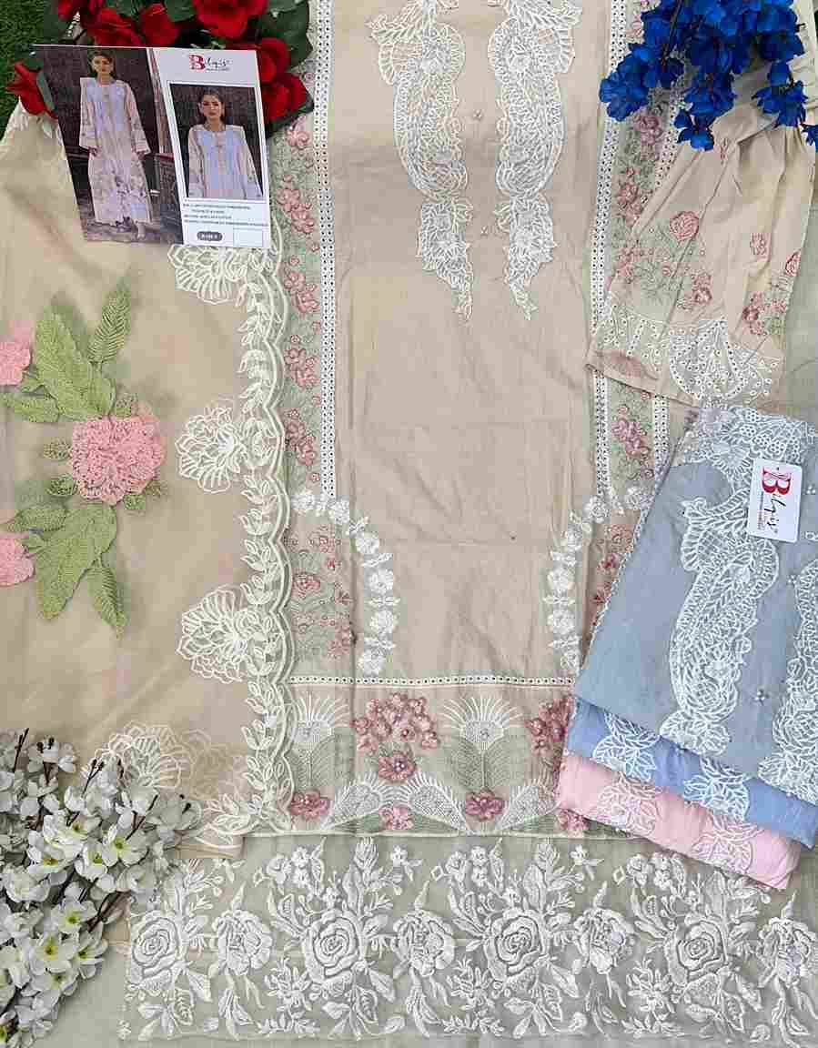Bilqis 188 Colours By Bilqis 188-A To 188-D Series Beautiful Pakistani Suits Stylish Fancy Colorful Party Wear & Occasional Wear Cotton Lawn Embroidery Dresses At Wholesale Price