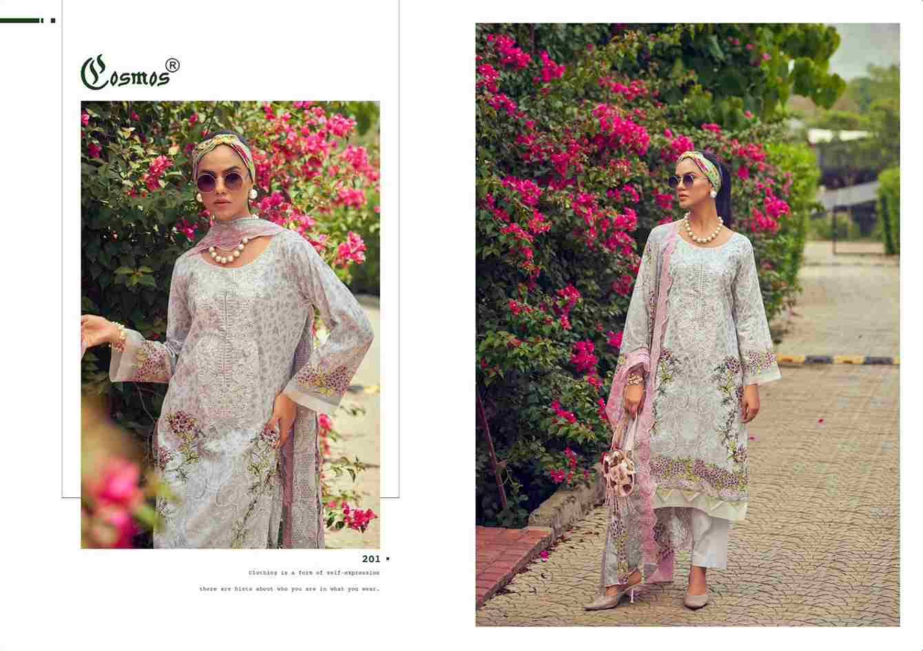 Needle Wonder Vol-2 By Cosmos 201 To 208 Series Beautiful Pakistani Suits Colorful Stylish Fancy Casual Wear & Ethnic Wear Lawn Cotton Embroidered Dresses At Wholesale Price