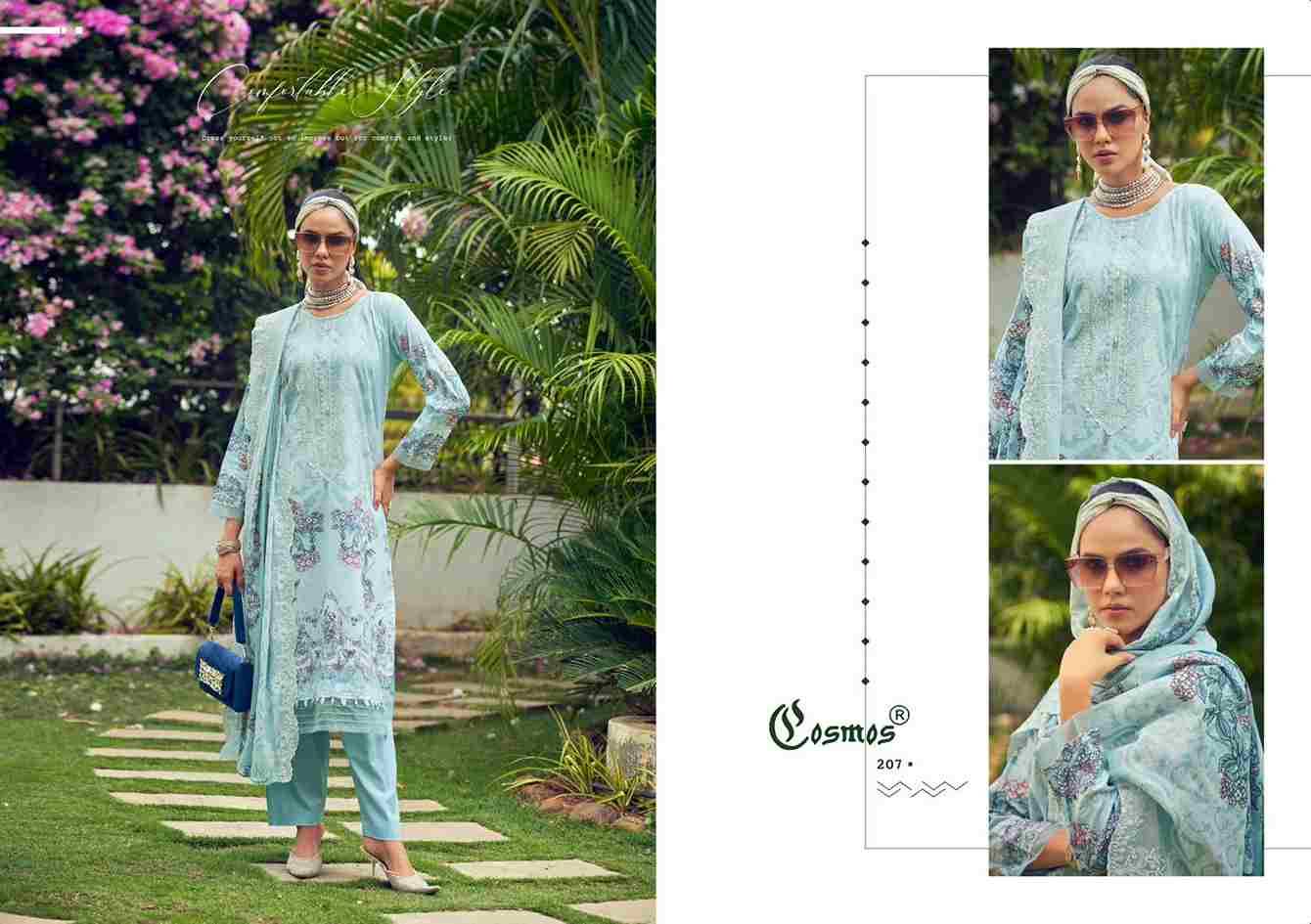 Needle Wonder Vol-2 By Cosmos 201 To 208 Series Beautiful Pakistani Suits Colorful Stylish Fancy Casual Wear & Ethnic Wear Lawn Cotton Embroidered Dresses At Wholesale Price