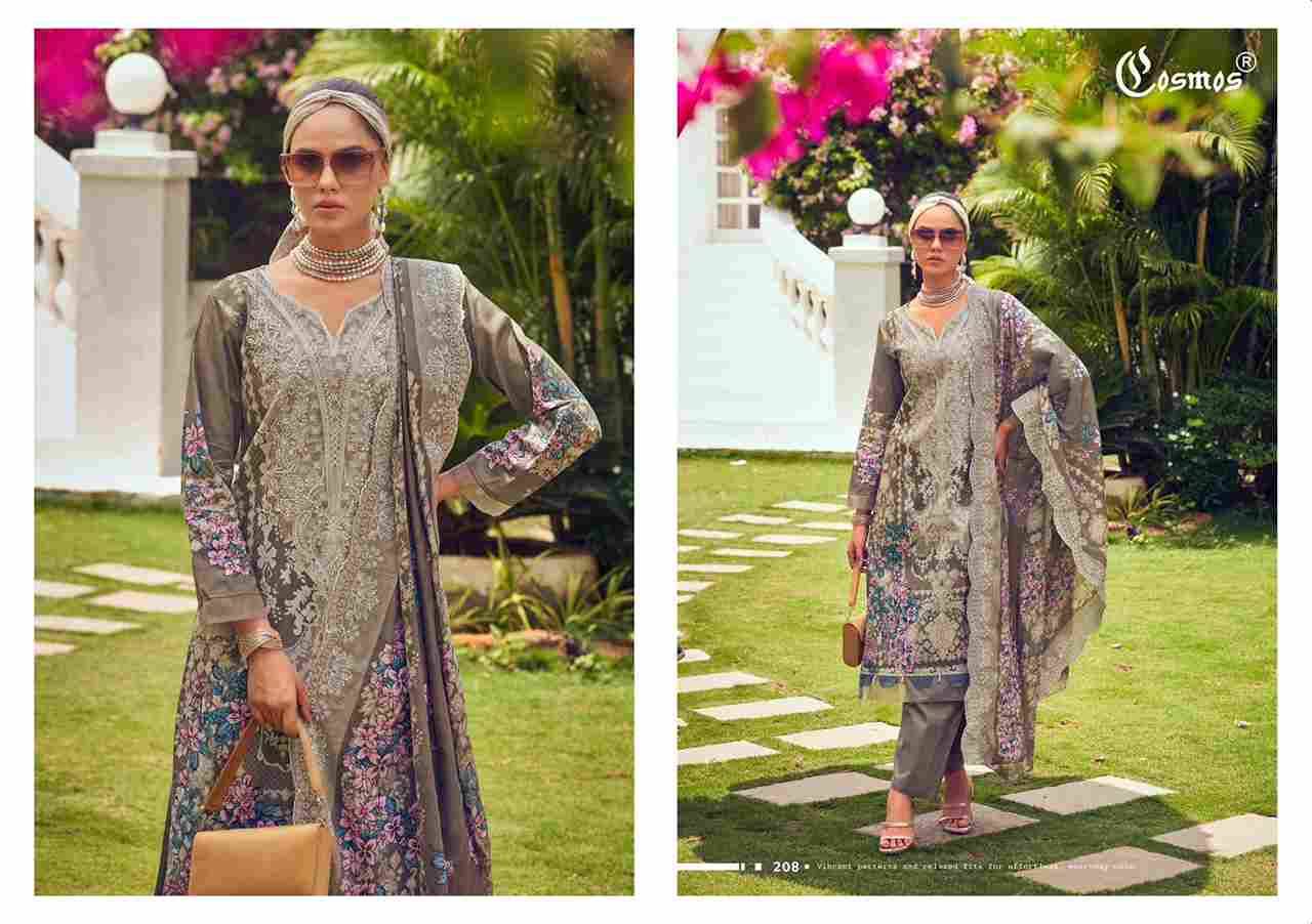 Needle Wonder Vol-2 By Cosmos 201 To 208 Series Beautiful Pakistani Suits Colorful Stylish Fancy Casual Wear & Ethnic Wear Lawn Cotton Embroidered Dresses At Wholesale Price