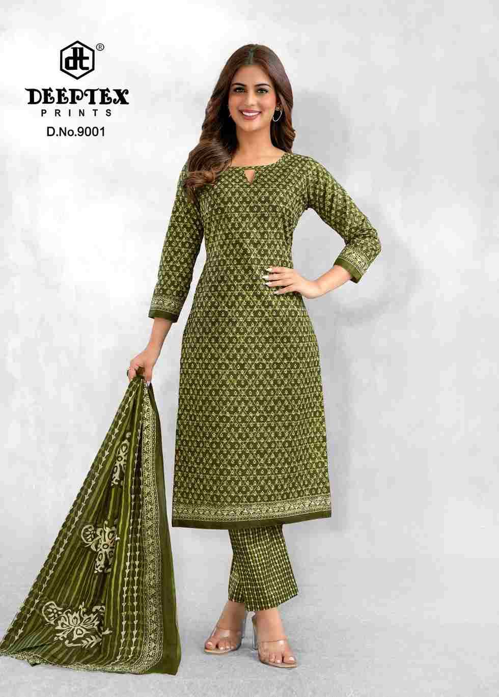 Aaliza Vol-9 By Deeptex Prints 9001 To 9010 Series Beautiful Festive Suits Stylish Fancy Colorful Casual Wear & Ethnic Wear Cotton Print Dresses At Wholesale Price