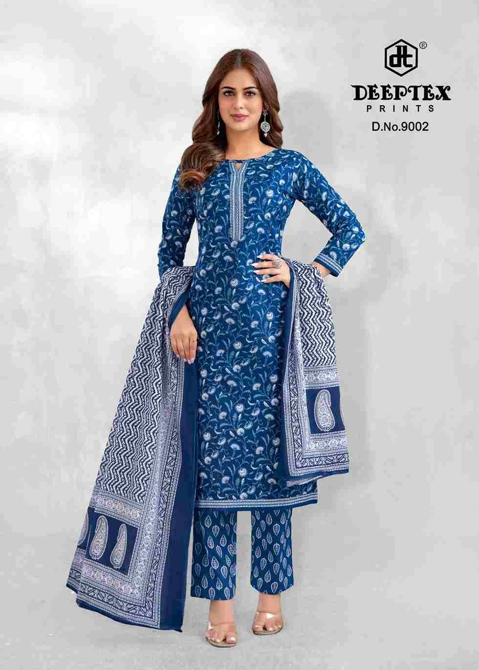 Aaliza Vol-9 By Deeptex Prints 9001 To 9010 Series Beautiful Festive Suits Stylish Fancy Colorful Casual Wear & Ethnic Wear Cotton Print Dresses At Wholesale Price