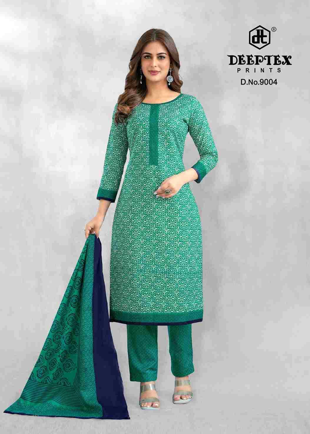 Aaliza Vol-9 By Deeptex Prints 9001 To 9010 Series Beautiful Festive Suits Stylish Fancy Colorful Casual Wear & Ethnic Wear Cotton Print Dresses At Wholesale Price