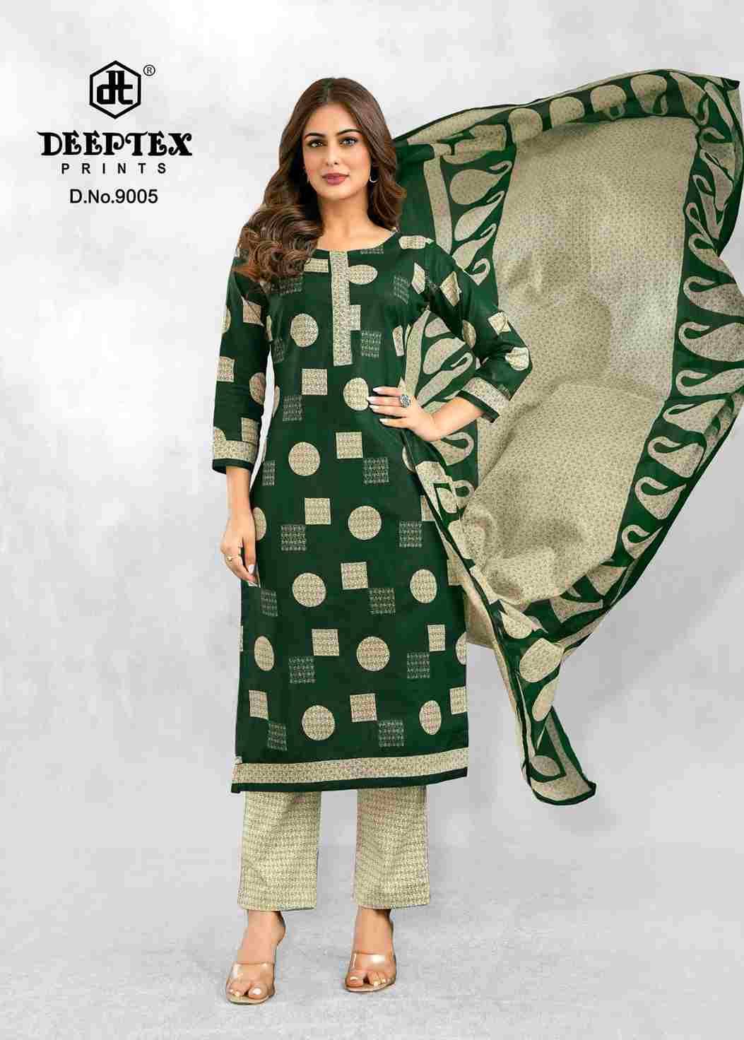 Aaliza Vol-9 By Deeptex Prints 9001 To 9010 Series Beautiful Festive Suits Stylish Fancy Colorful Casual Wear & Ethnic Wear Cotton Print Dresses At Wholesale Price