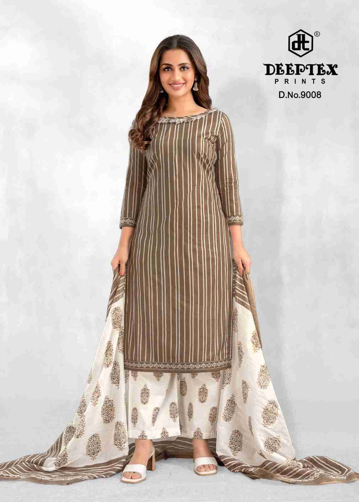 Aaliza Vol-9 By Deeptex Prints 9001 To 9010 Series Beautiful Festive Suits Stylish Fancy Colorful Casual Wear & Ethnic Wear Cotton Print Dresses At Wholesale Price
