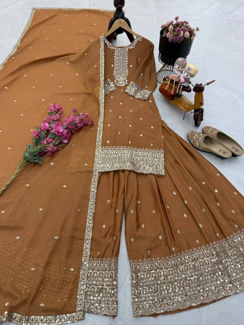 Zf-6003 By Fashid Wholesale 01 To 03 Series Beautiful Colorful Fancy Wedding Collection Occasional Wear & Party Wear Chinnon Silk Dresses At Wholesale Price
