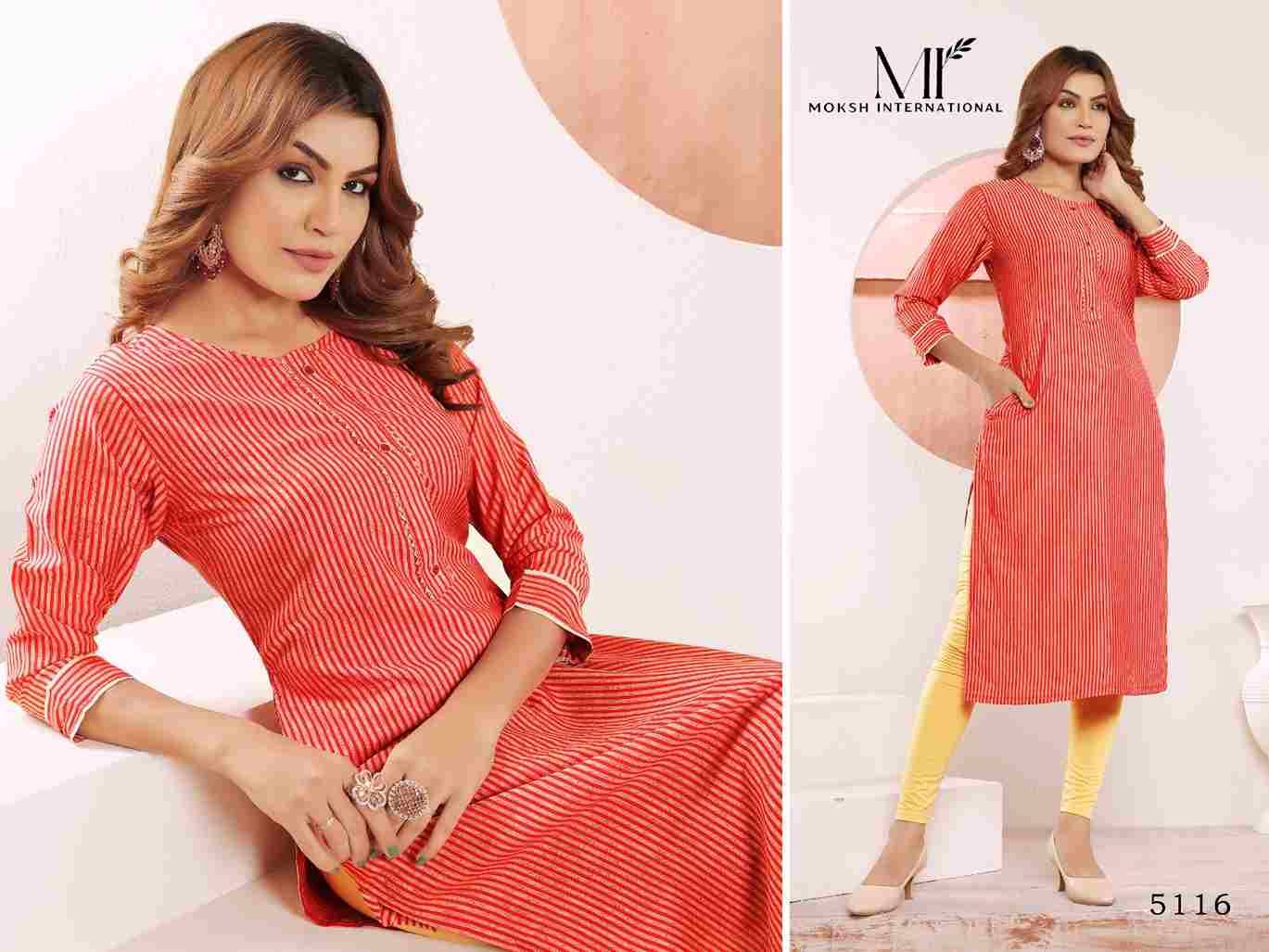 Star Vol-2 By Moksh International 5114 To 5117 Series Designer Stylish Fancy Colorful Beautiful Party Wear & Ethnic Wear Collection Viscose Muslin Kurtis At Wholesale Price
