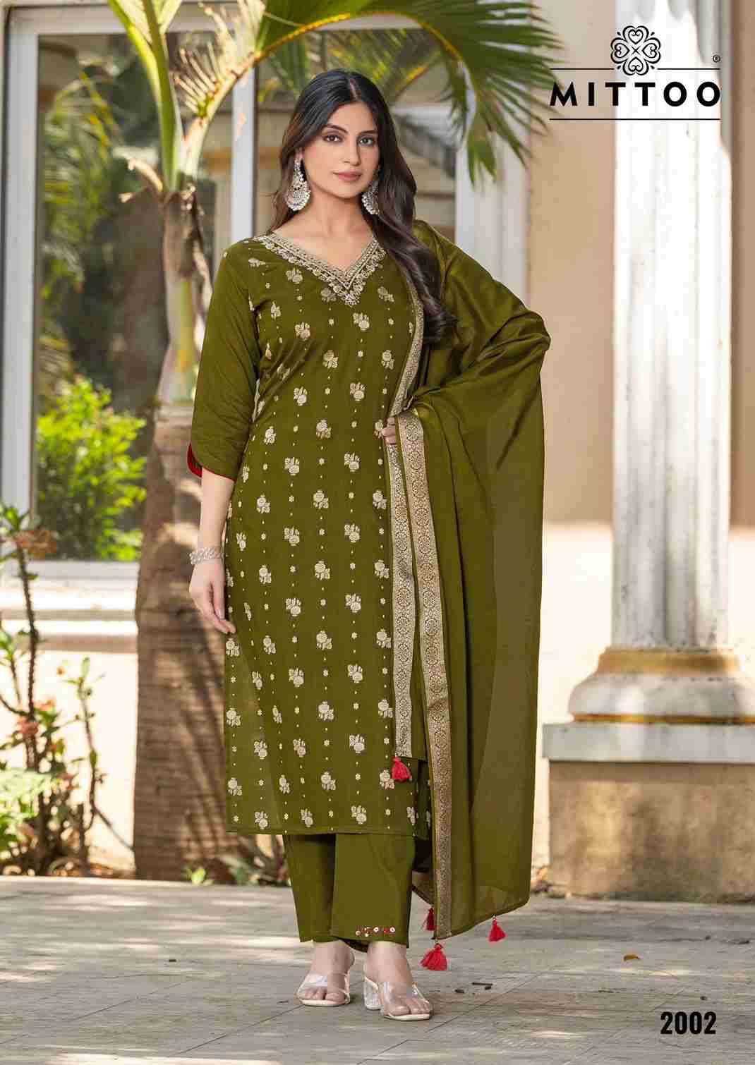 Hansika By Mittoo 2001 To 2005 Series Beautiful Festive Suits Colorful Stylish Fancy Casual Wear & Ethnic Wear Cotton Jacquard Dresses At Wholesale Price