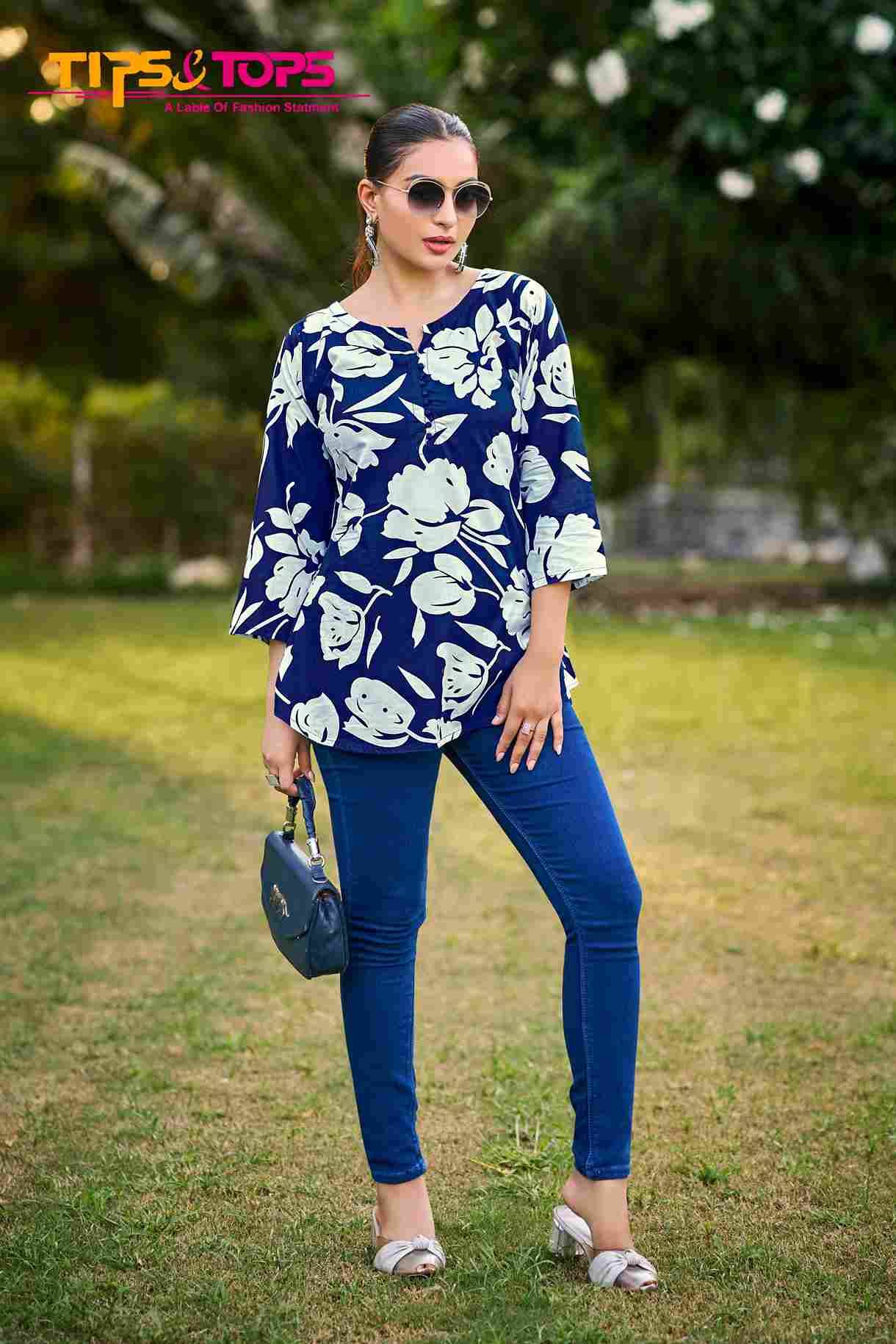 Baby Vol-7 By Tips And Tops 1001 To 1009 Series Designer Stylish Fancy Colorful Beautiful Party Wear & Ethnic Wear Collection Rayon Tops At Wholesale Price