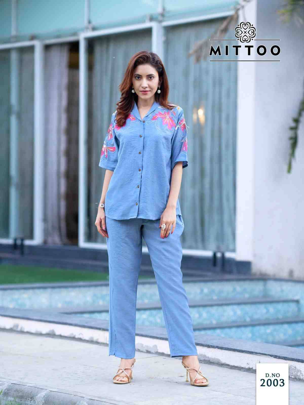 Daizy By Mittoo 2001 To 2006 Series Designer Stylish Fancy Colorful Beautiful Party Wear & Ethnic Wear Collection Viscose Crepe Co-Ord At Wholesale Price