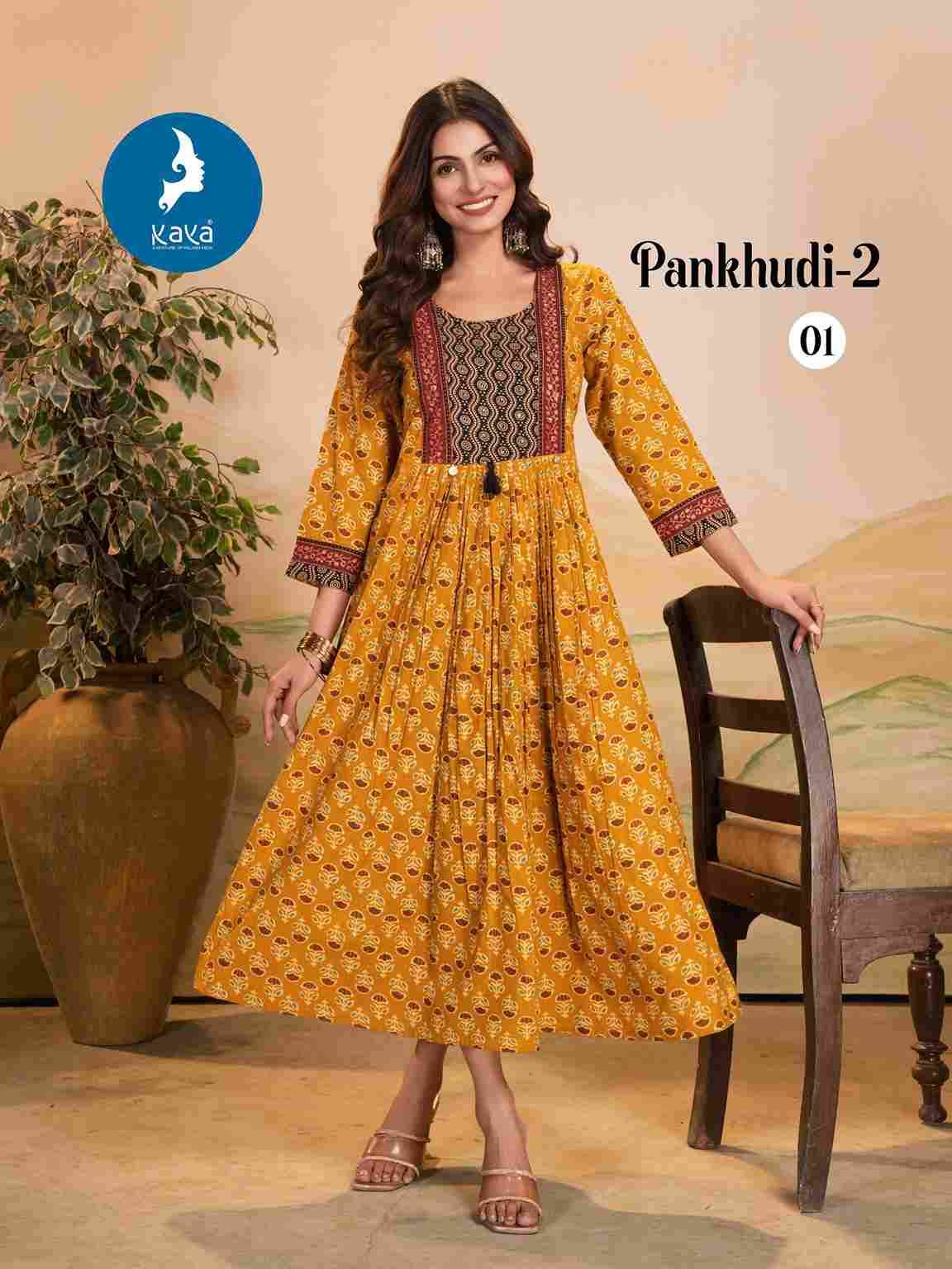 Pankhudi Vol-2 By Kaya 01 To 06 Series Designer Stylish Fancy Colorful Beautiful Party Wear & Ethnic Wear Collection Heavy Cotton Kurtis At Wholesale Price