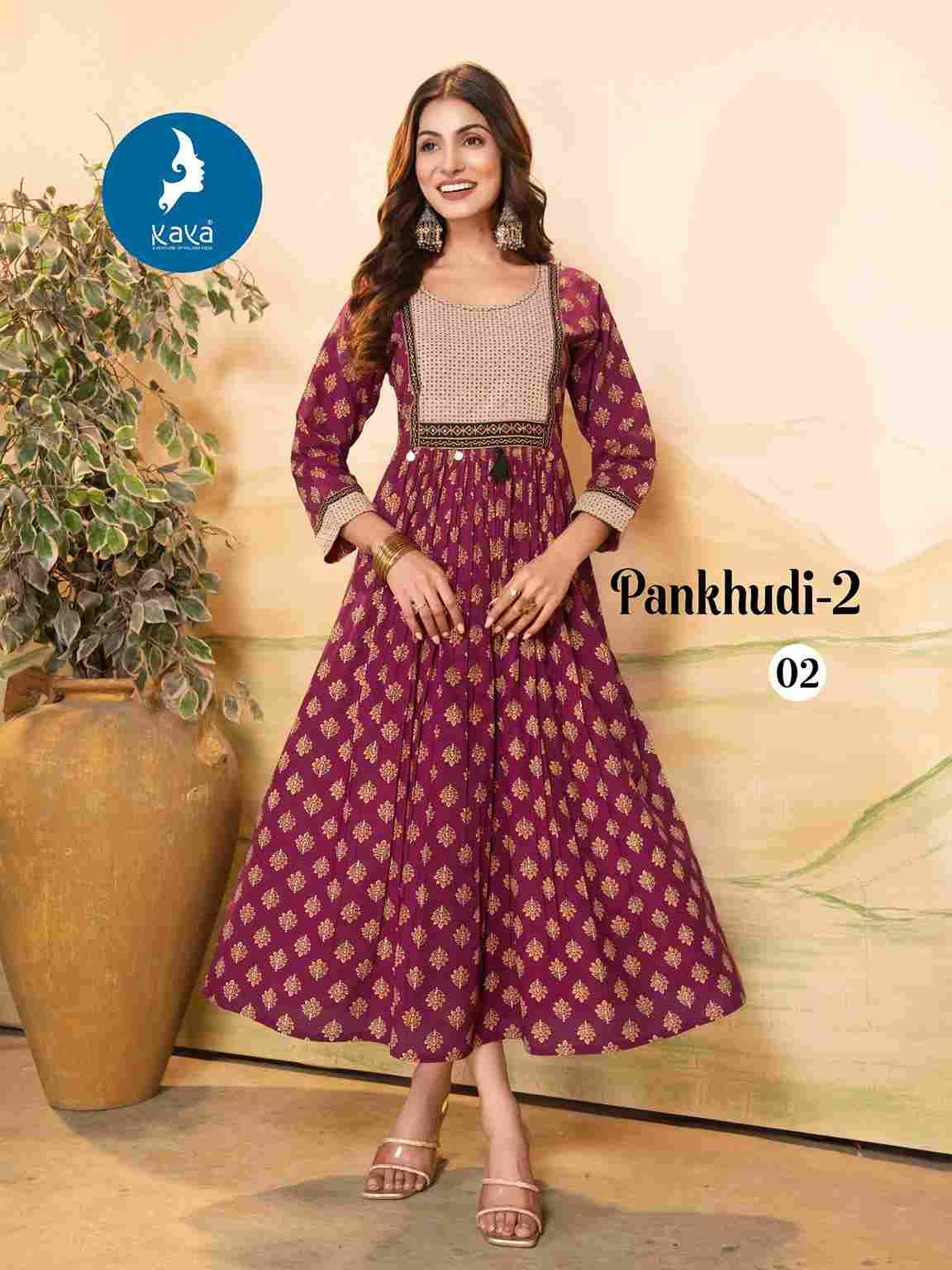 Pankhudi Vol-2 By Kaya 01 To 06 Series Designer Stylish Fancy Colorful Beautiful Party Wear & Ethnic Wear Collection Heavy Cotton Kurtis At Wholesale Price