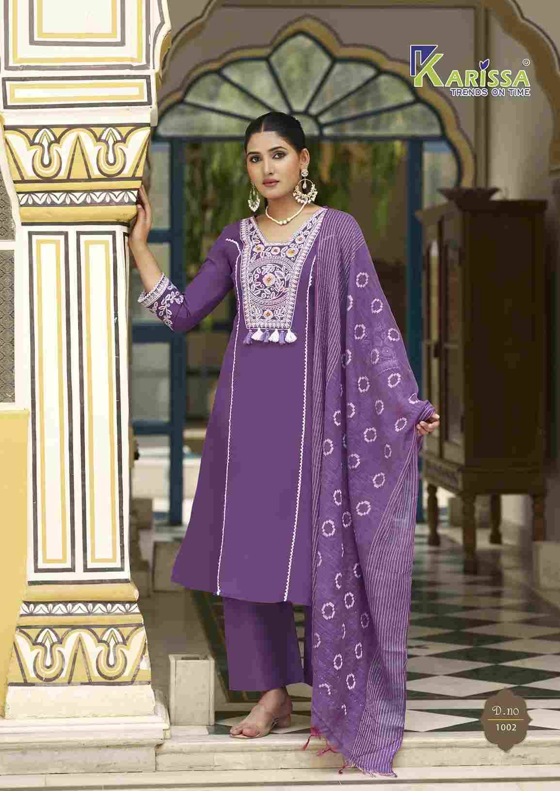 Vaani By Karissa 1001 To 1004 Series Beautiful Festive Suits Colorful Stylish Fancy Casual Wear & Ethnic Wear Linen Cotton Dresses At Wholesale Price