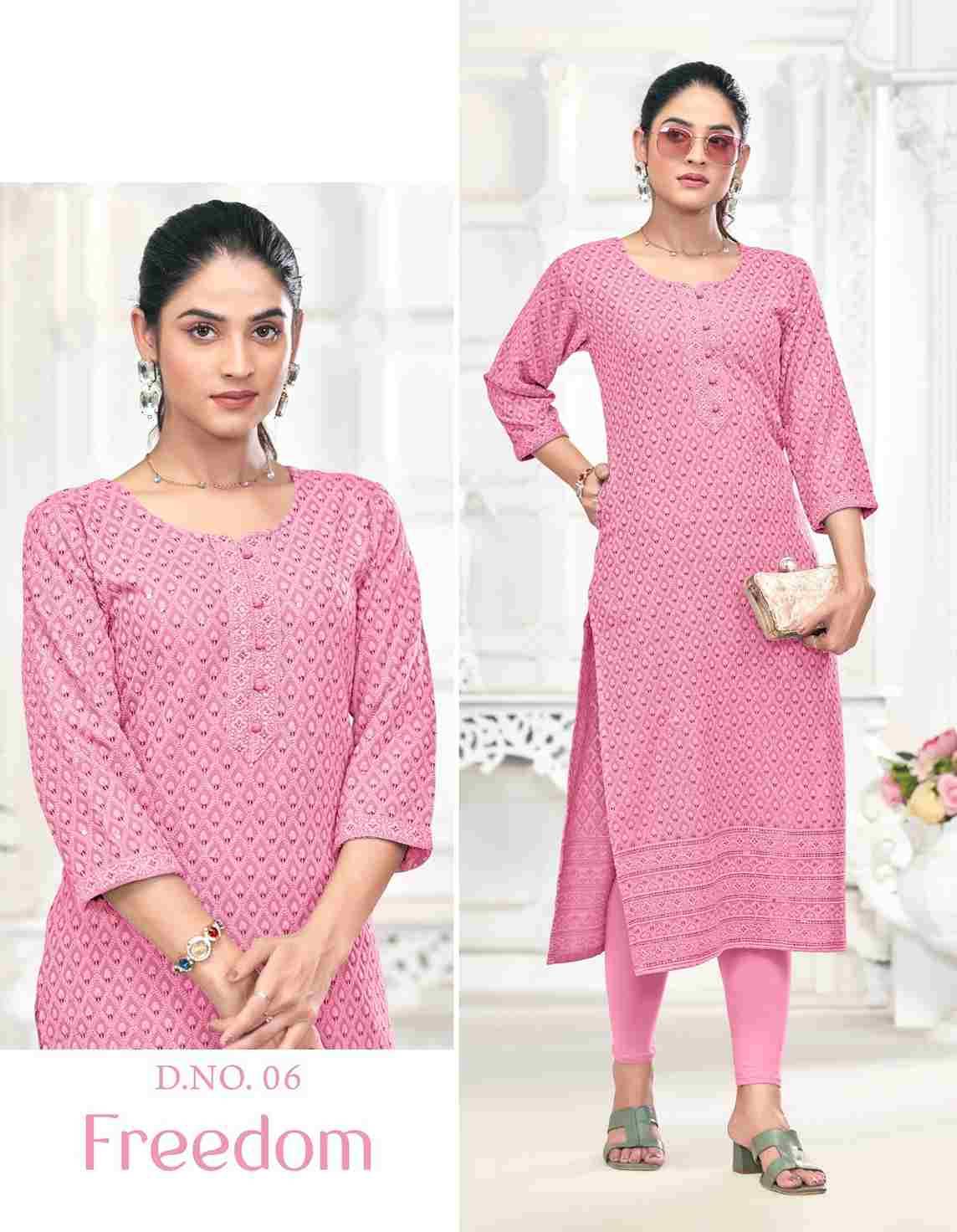 Freedom By Tunic House 01 To 10 Series Designer Stylish Fancy Colorful Beautiful Party Wear & Ethnic Wear Collection Viscose Rayon Kurtis At Wholesale Price