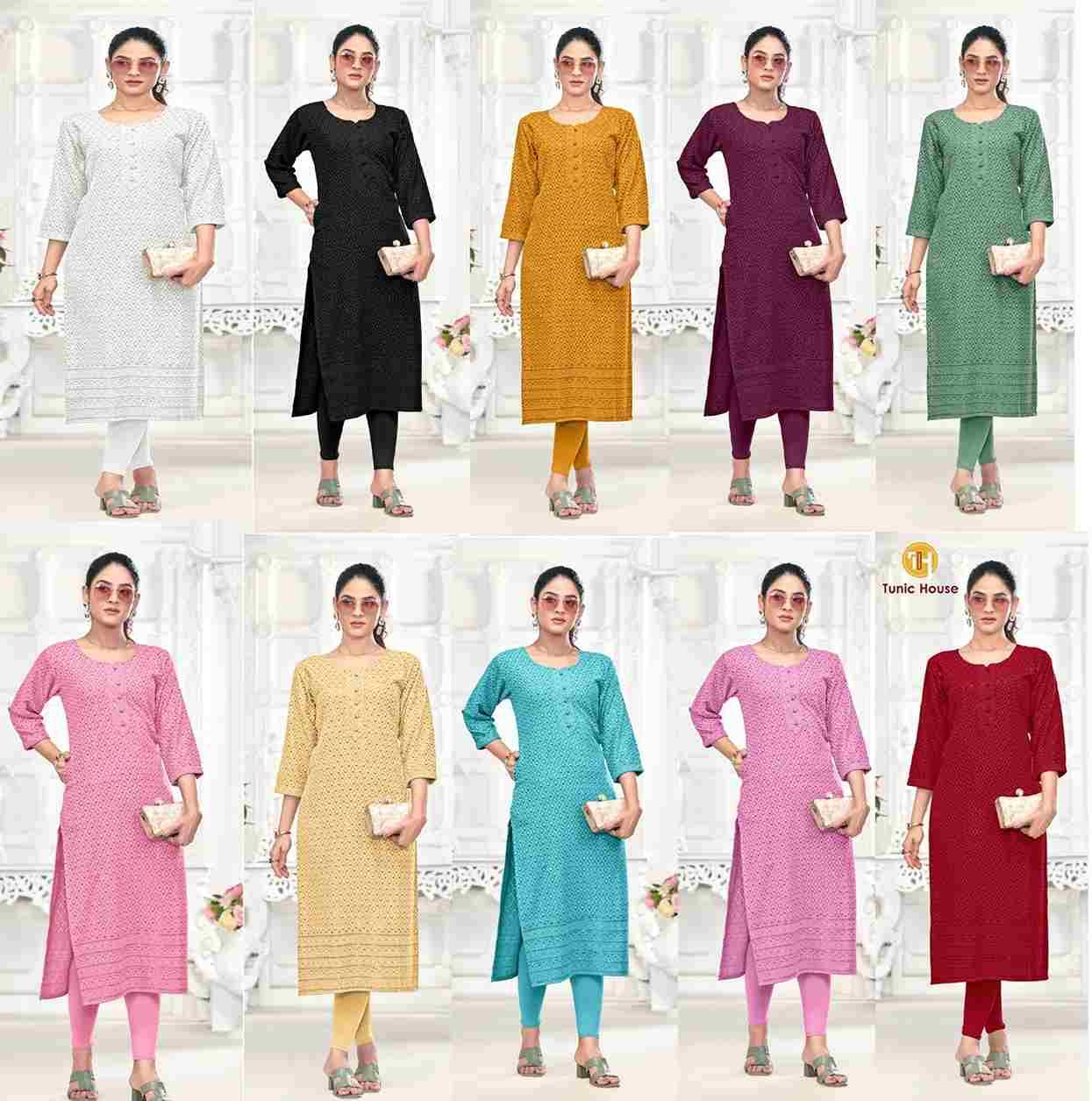 Freedom By Tunic House 01 To 10 Series Designer Stylish Fancy Colorful Beautiful Party Wear & Ethnic Wear Collection Viscose Rayon Kurtis At Wholesale Price