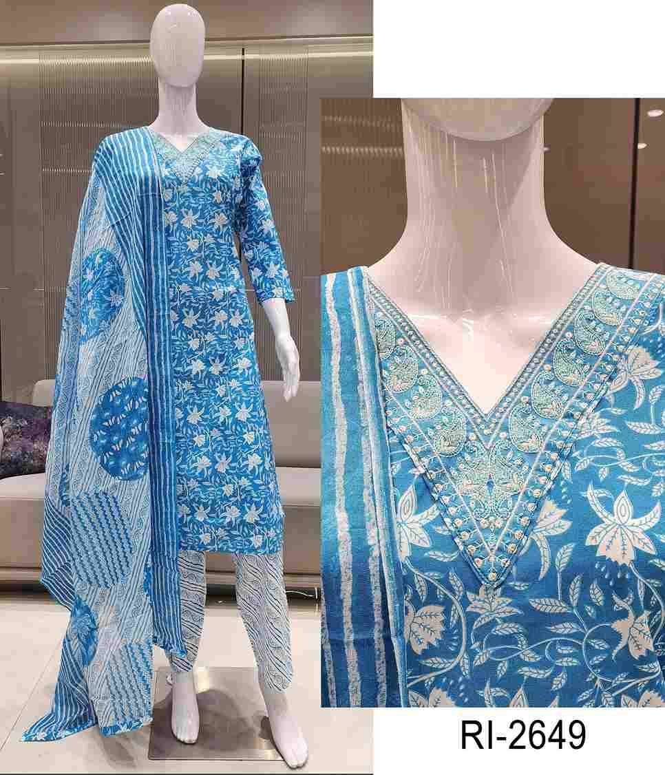 Combo By Fashid Wholesale Beautiful Festive Colorful Fancy Wedding Collection Occasional Wear & Party Wear Cotton Slub Dresses At Wholesale Price