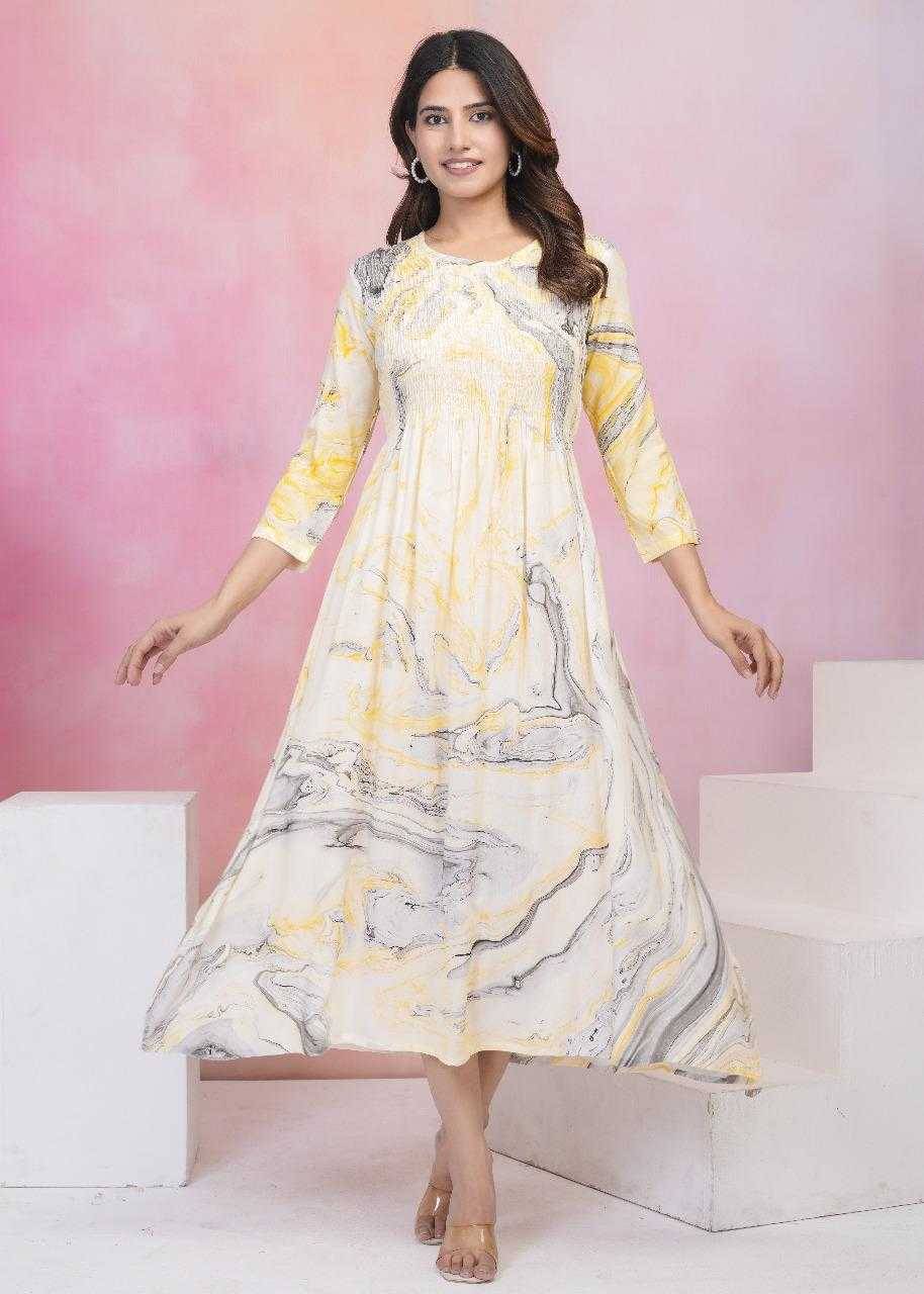 Sanjh By Fashid Wholesale 01 To 12 Series Beautiful Stylish Fancy Colorful Casual Wear & Ethnic Wear Heavy Rayon Print Gowns At Wholesale Price