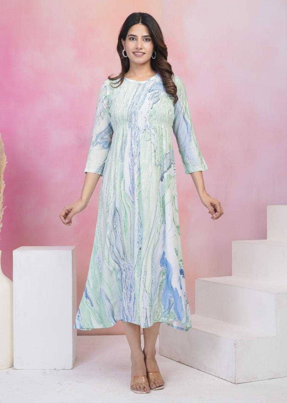 Sanjh By Fashid Wholesale 01 To 12 Series Beautiful Stylish Fancy Colorful Casual Wear & Ethnic Wear Heavy Rayon Print Gowns At Wholesale Price