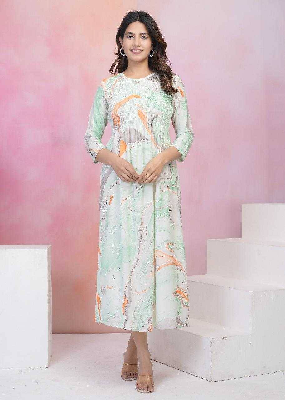 Sanjh By Fashid Wholesale 01 To 12 Series Beautiful Stylish Fancy Colorful Casual Wear & Ethnic Wear Heavy Rayon Print Gowns At Wholesale Price
