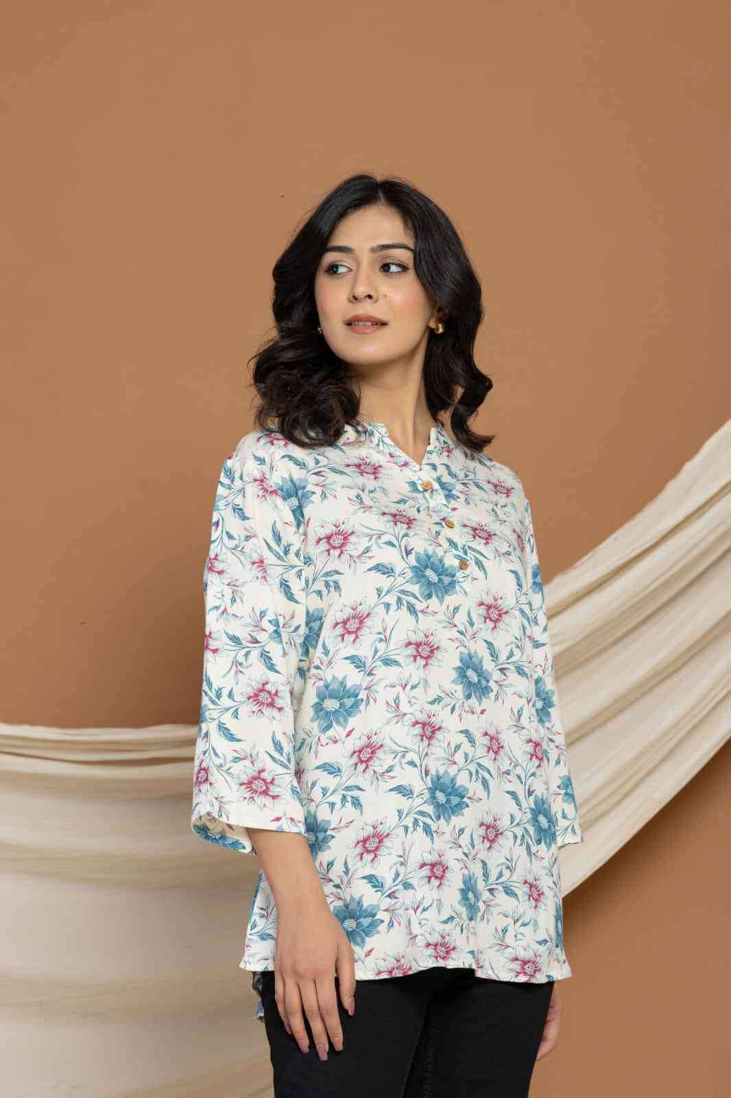 Nirali By Kaamiri 01 To 23 Series Designer Stylish Fancy Colorful Beautiful Party Wear & Ethnic Wear Collection Cotton Tops At Wholesale Price