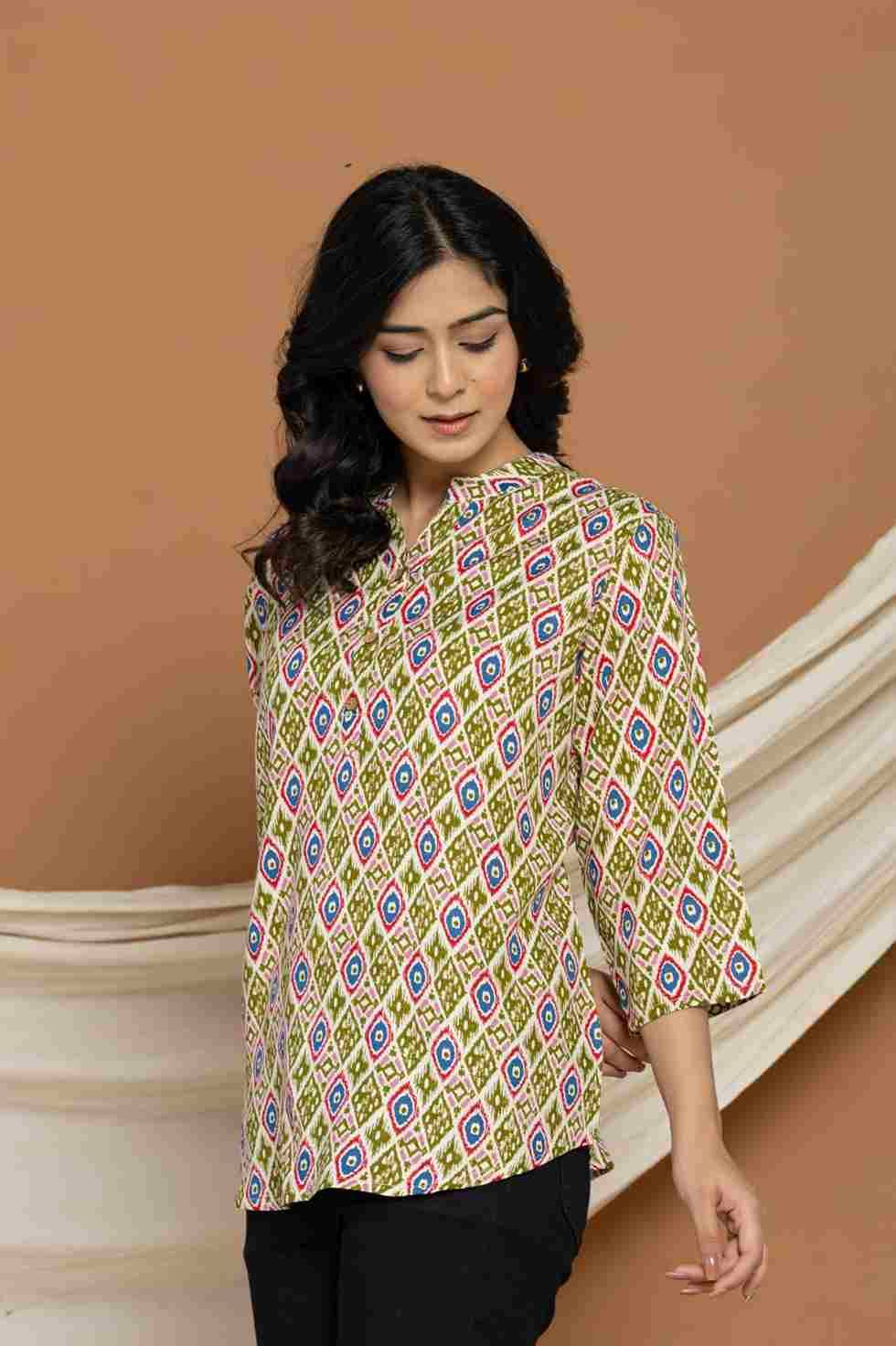 Nirali By Kaamiri 01 To 23 Series Designer Stylish Fancy Colorful Beautiful Party Wear & Ethnic Wear Collection Cotton Tops At Wholesale Price