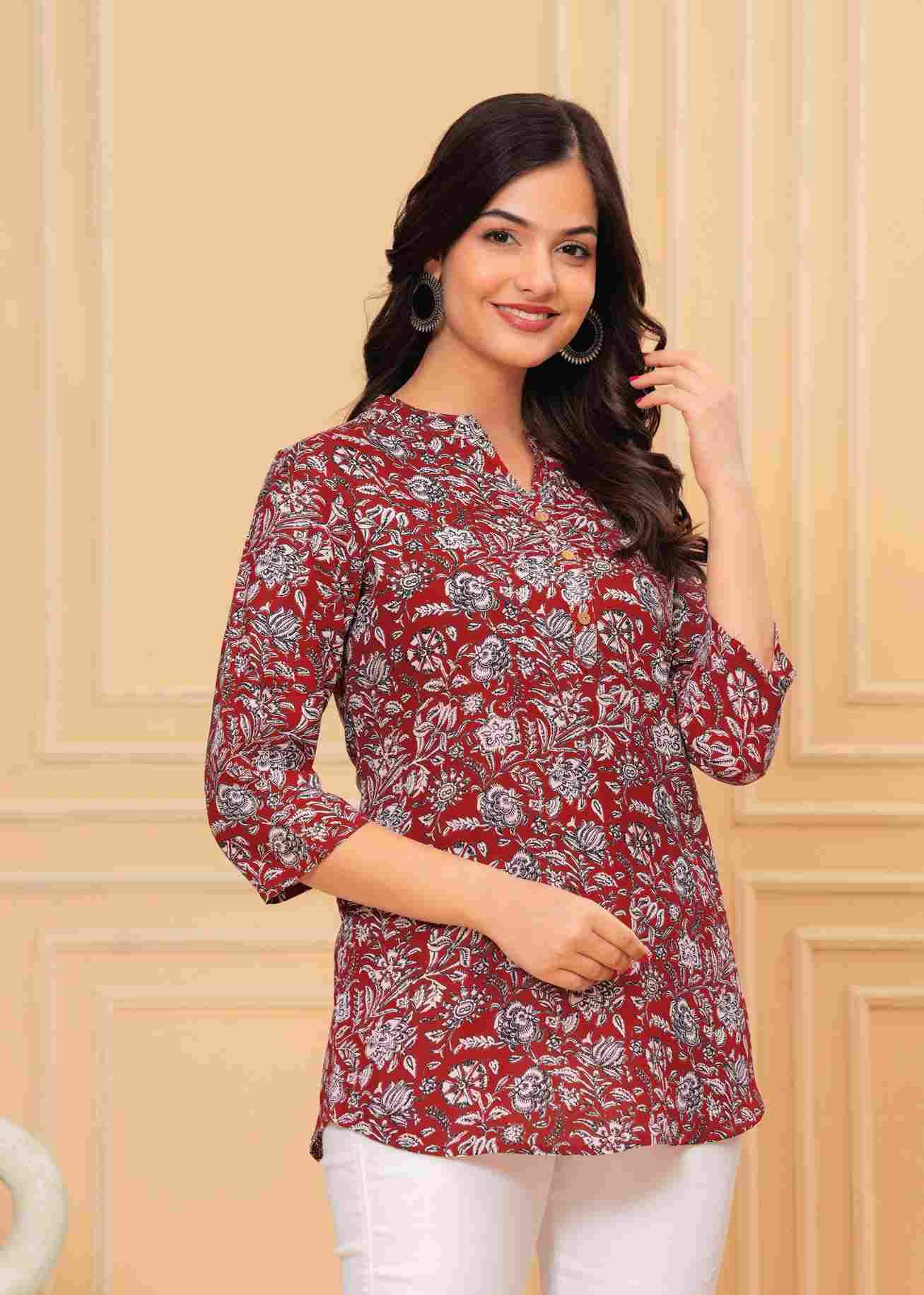 Nirali By Kaamiri 01 To 23 Series Designer Stylish Fancy Colorful Beautiful Party Wear & Ethnic Wear Collection Cotton Tops At Wholesale Price