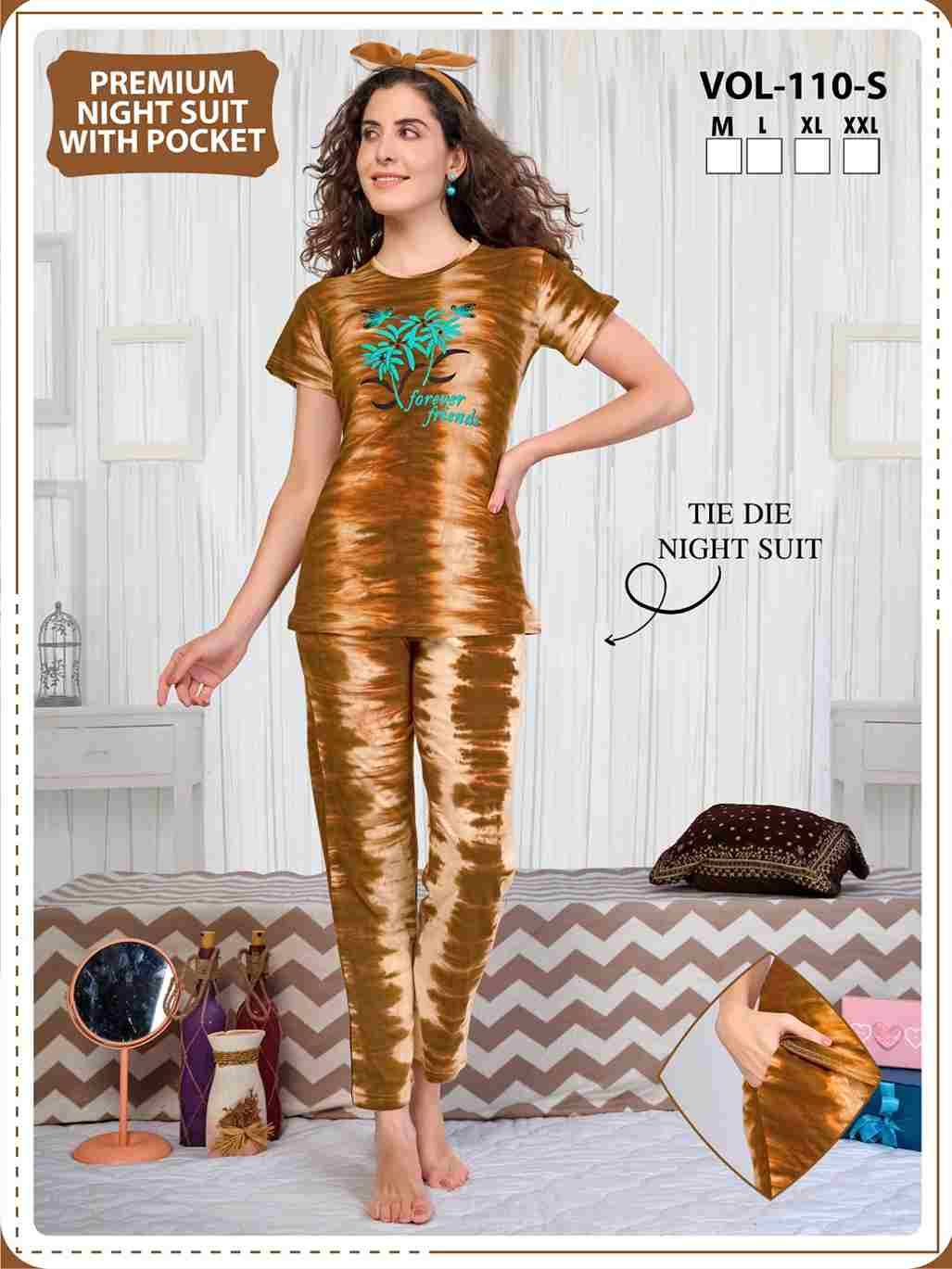 Vol-110-S By Kaamiri 01 To 06 Series Beautiful Stylish Fancy Colorful Casual Wear & Ethnic Wear Hosiery Night Suits At Wholesale Price