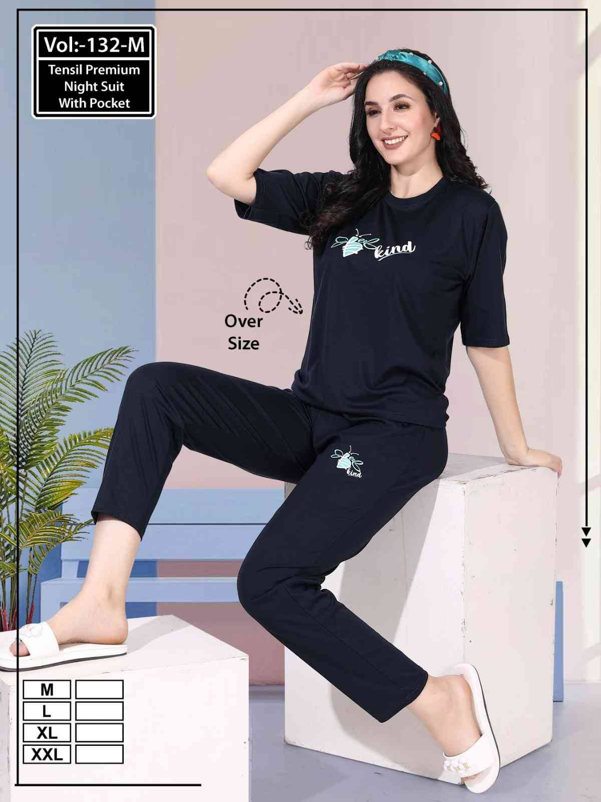 Vol-132-M By Kaamiri 01 To 06 Series Beautiful Stylish Fancy Colorful Casual Wear & Ethnic Wear Fancy Night Suits At Wholesale Price