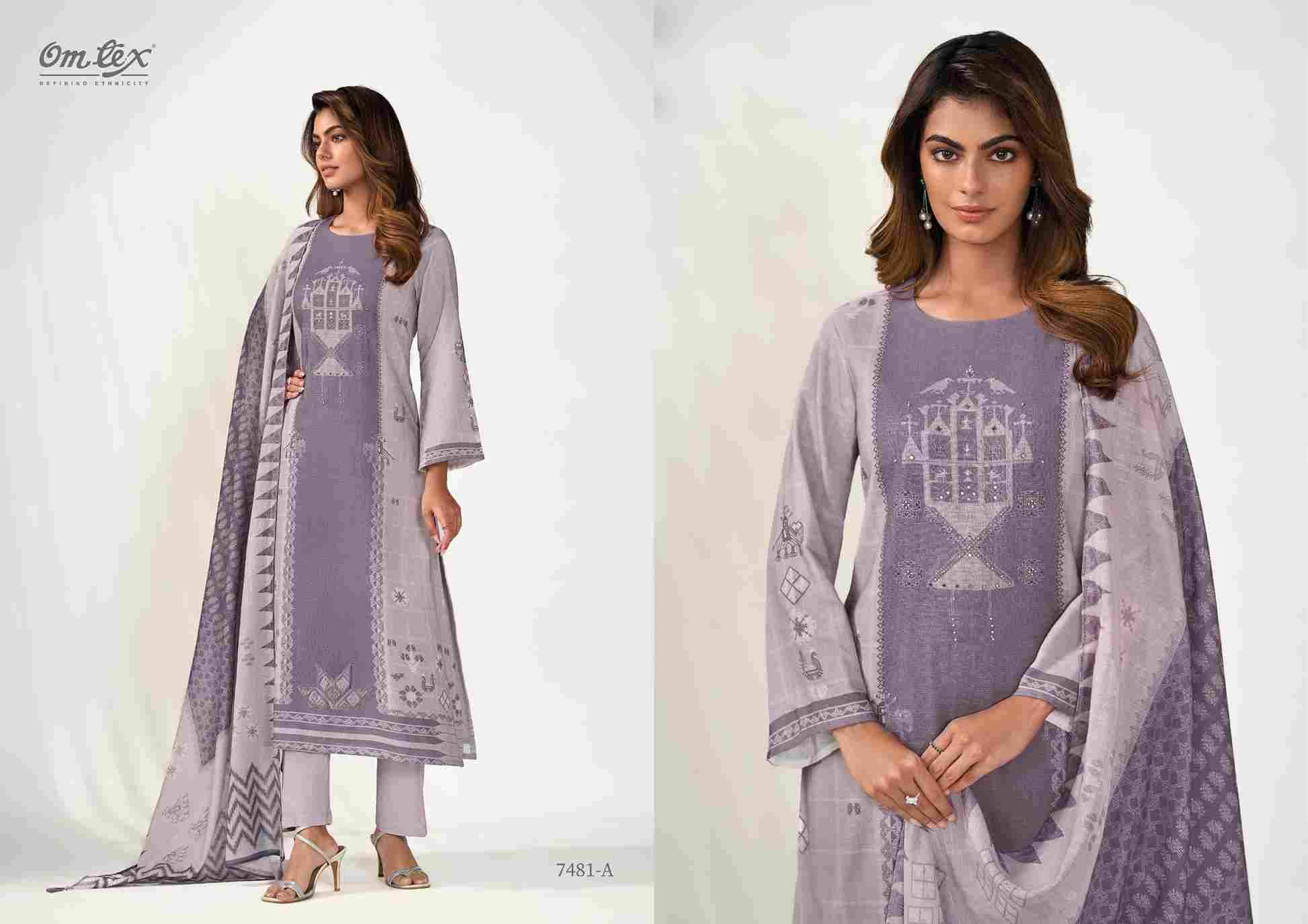 Poshak By Om Tex 7681-A To 7681-D Series Beautiful Suits Stylish Fancy Colorful Party Wear & Ethnic Wear Linen Dresses At Wholesale Price