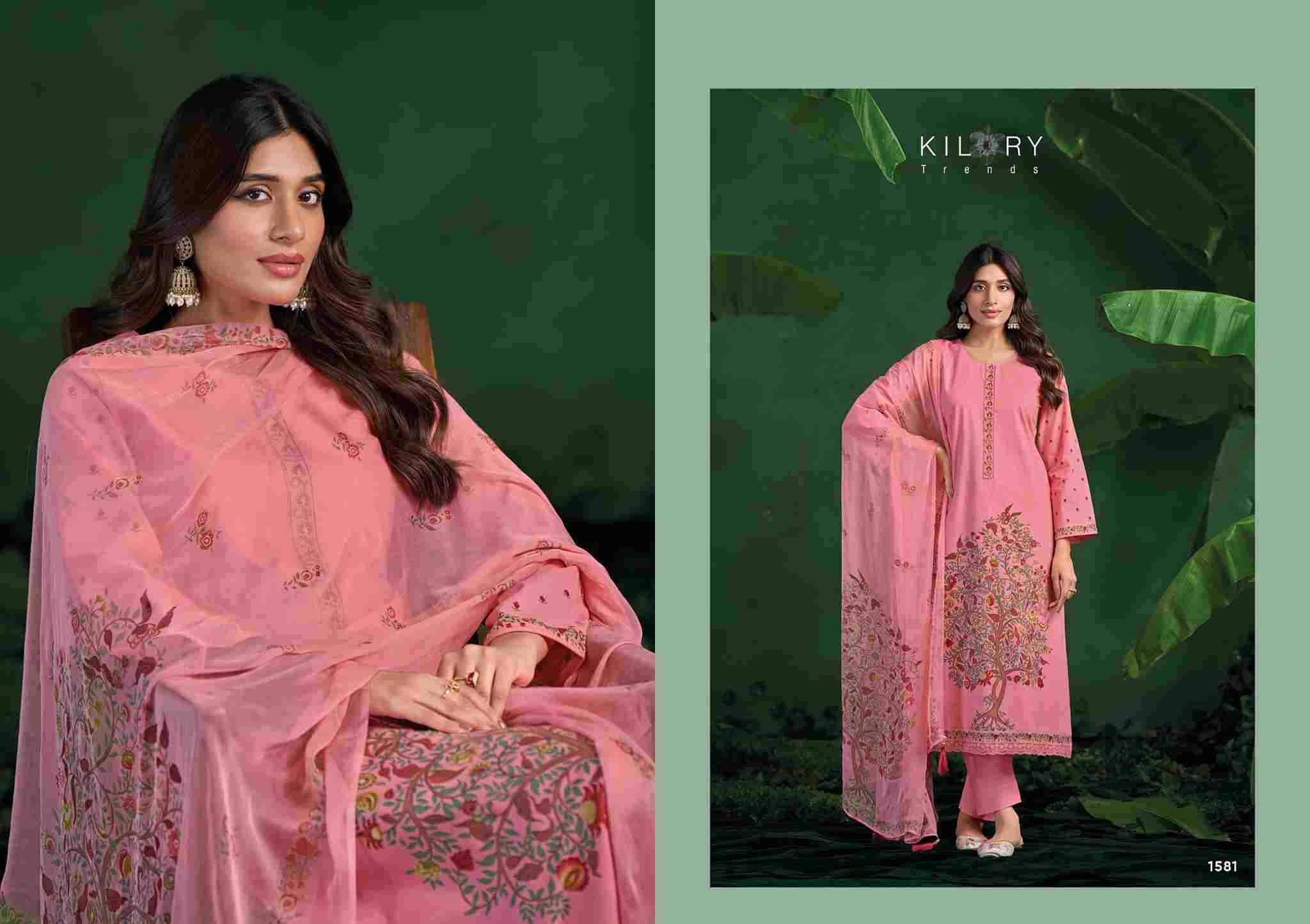 Rosemeen By Kilory 1581 To 1584 Series Beautiful Festive Suits Colorful Stylish Fancy Casual Wear & Ethnic Wear Pure Lawn Cotton Dresses At Wholesale Price