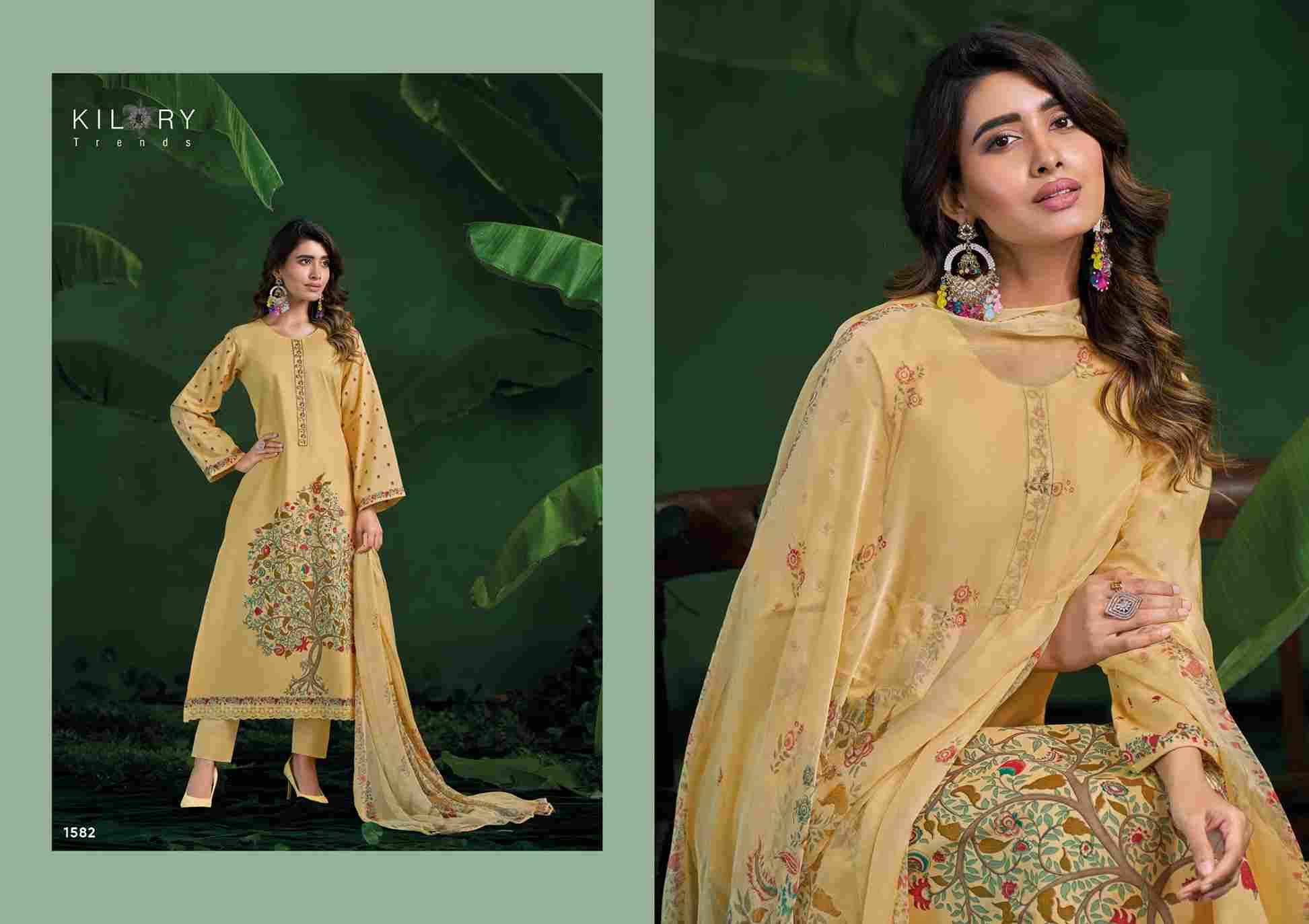 Rosemeen By Kilory 1581 To 1584 Series Beautiful Festive Suits Colorful Stylish Fancy Casual Wear & Ethnic Wear Pure Lawn Cotton Dresses At Wholesale Price